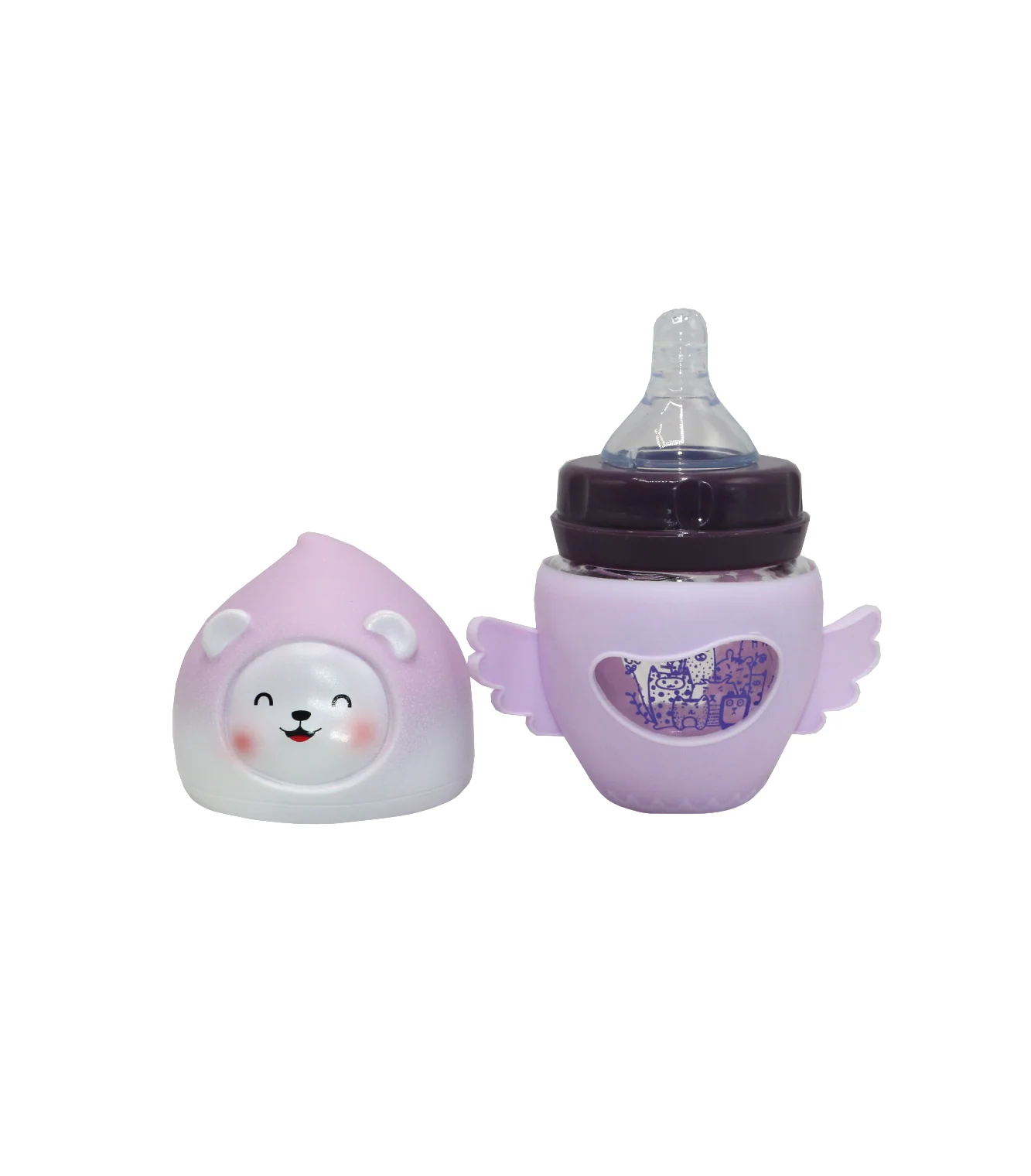 fish glass feeder 80ml china 8290