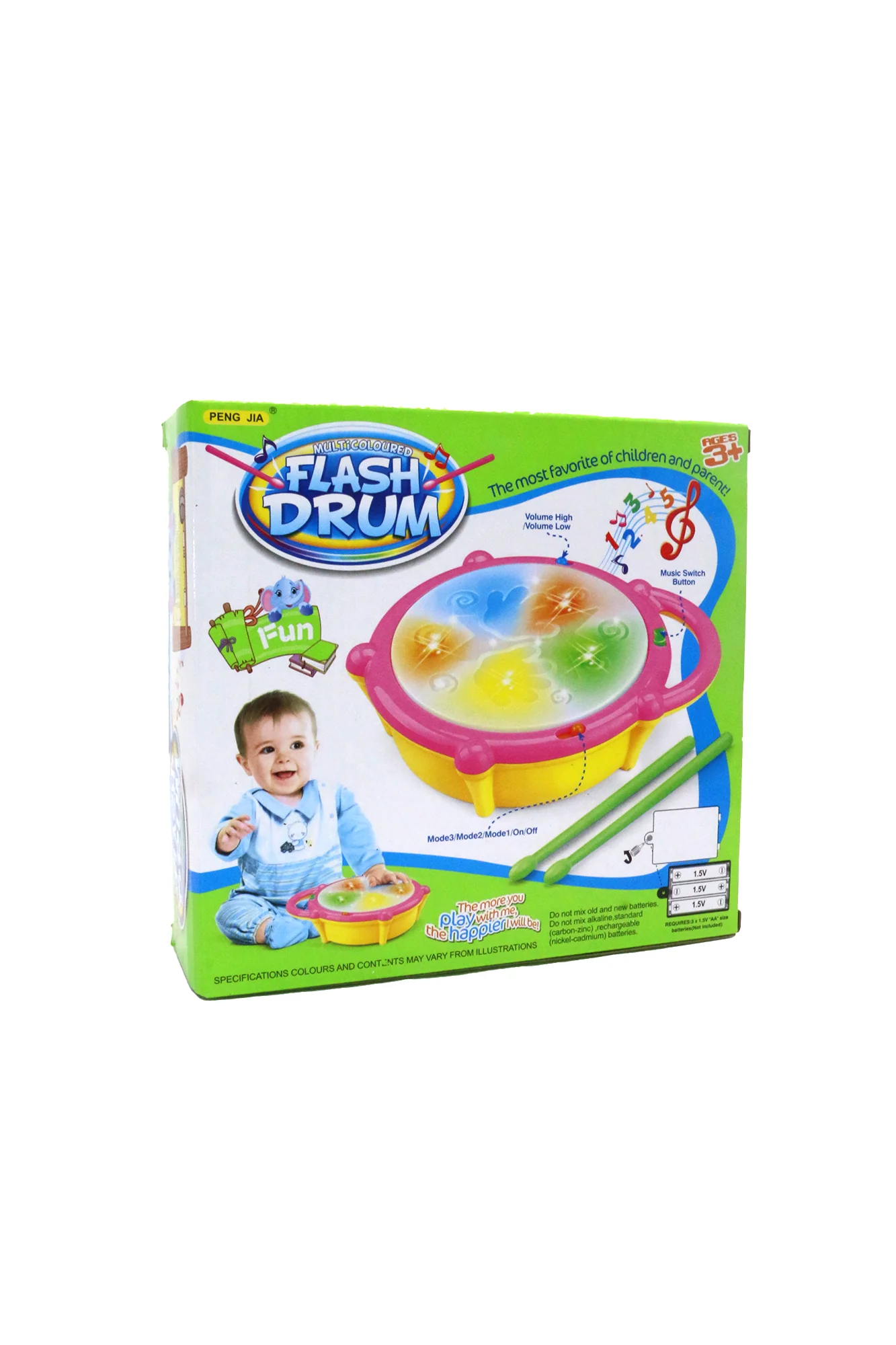 musical flash drum with lights t309 - Image 2