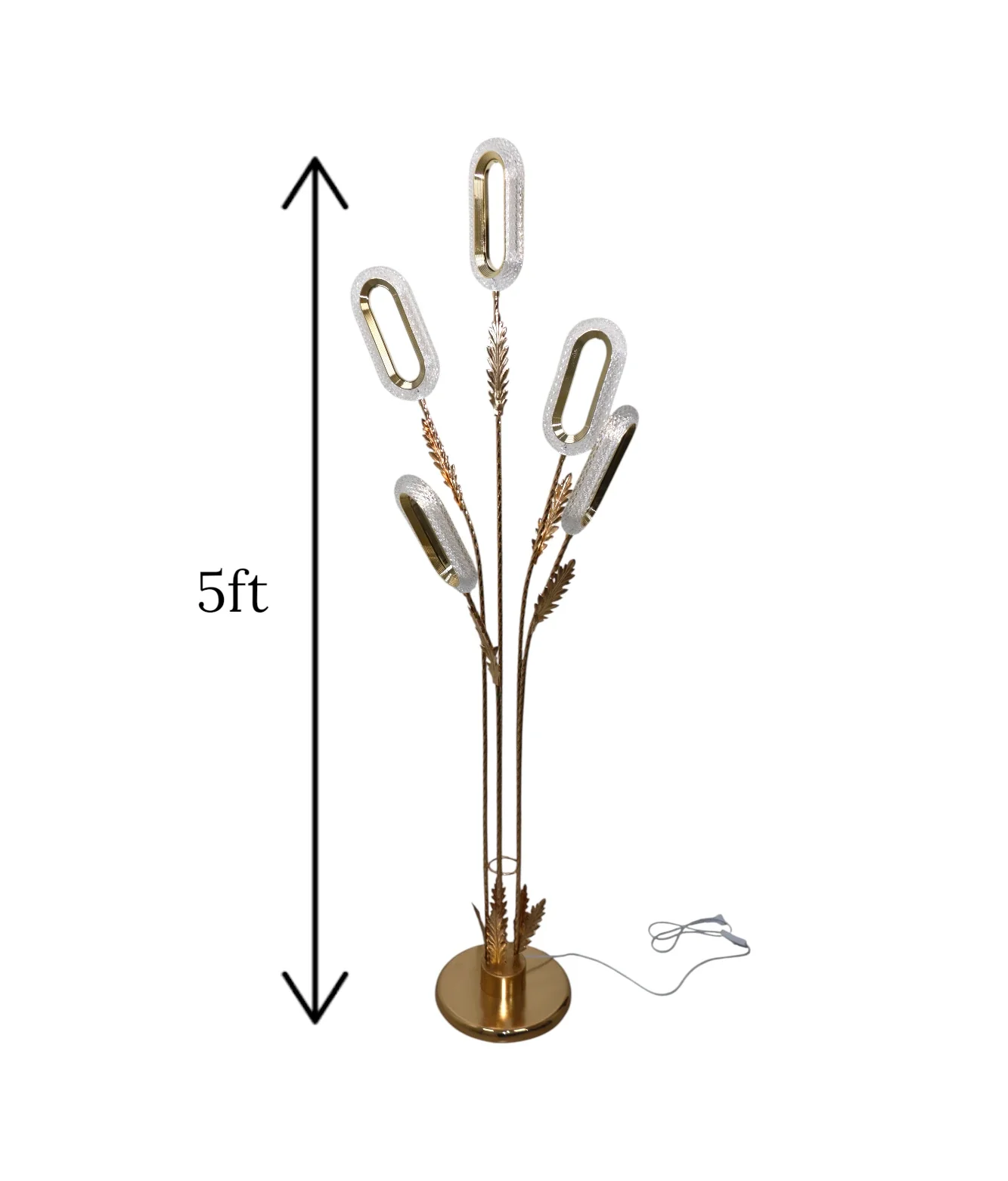 floor lamp metal 5 oval globe china - Image 2