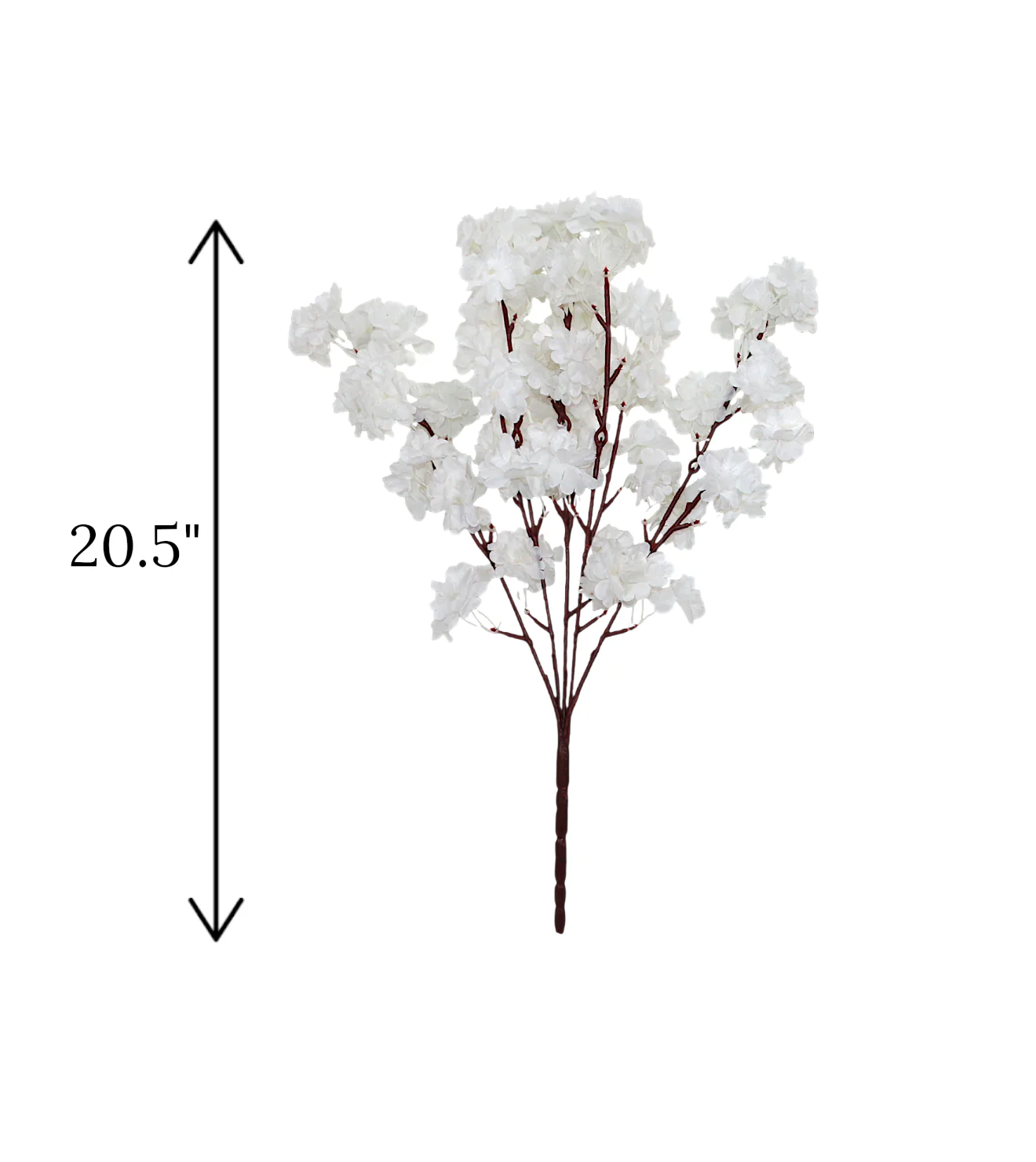 flower bunch blossom white china 20.5" - Image 2