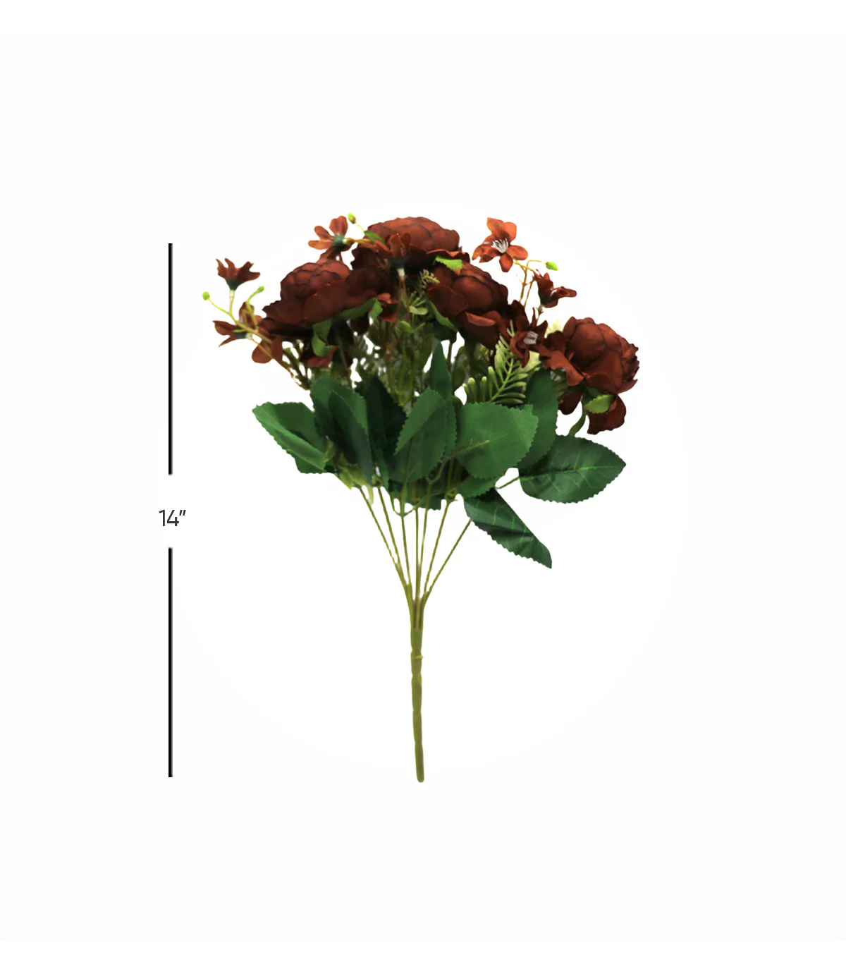 flower bunch brown color 14'' china 876-48 - Image 2