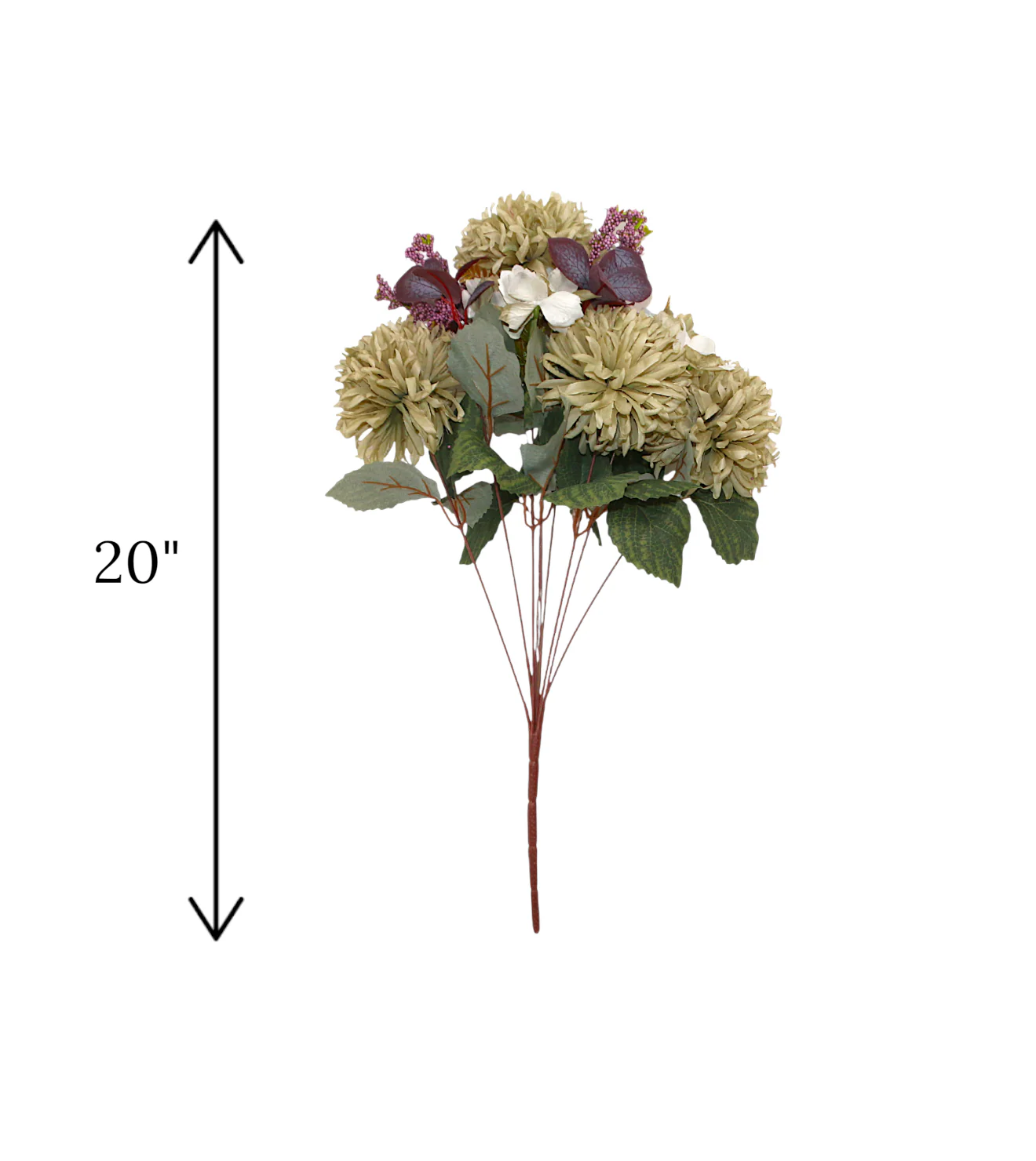 flower bunch light green chrysanthemum china 20" - Image 2