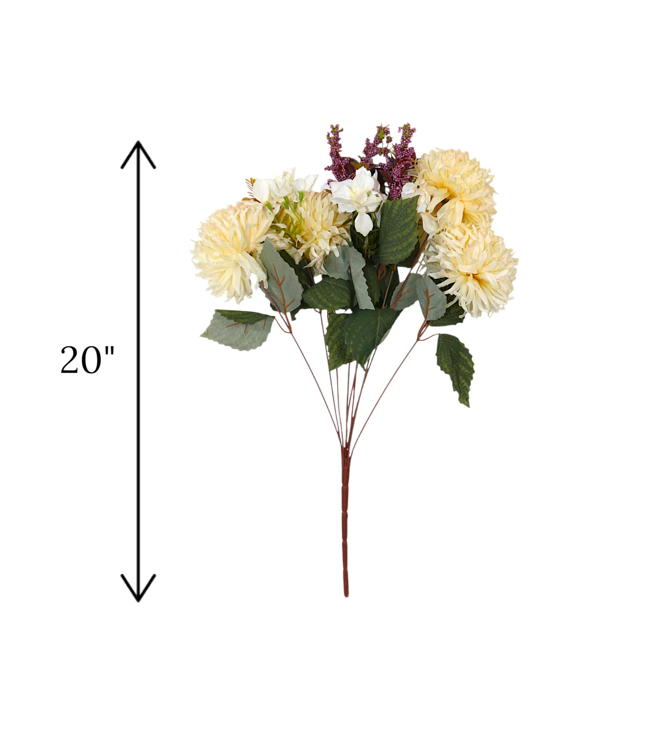 flower bunch yellow chrysanthemum china 20" - Image 2