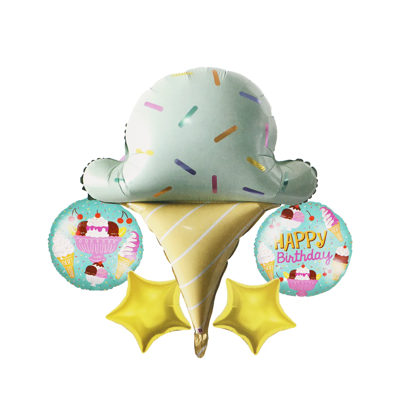 foil balloon 5pc ice cream for kids