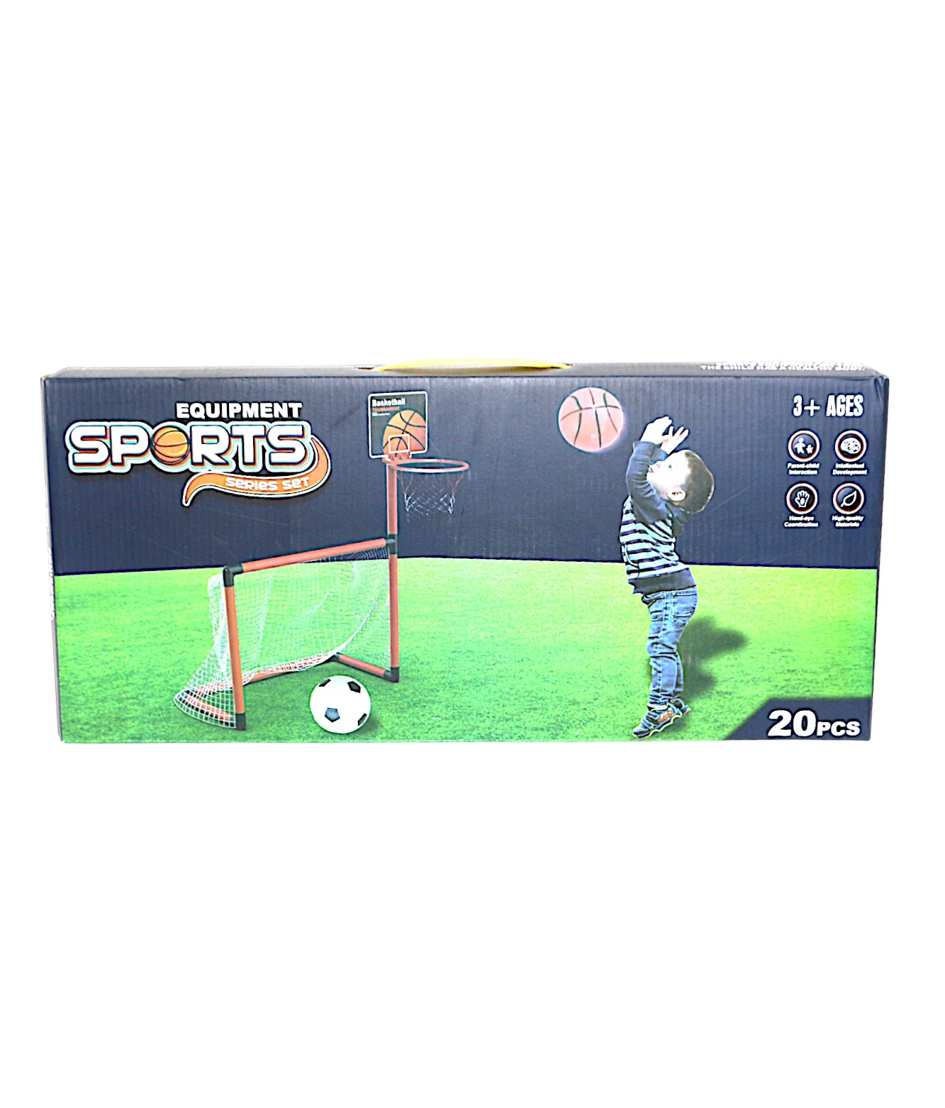 football + basketball 2in1 game set 22pc 010-32 - Image 2