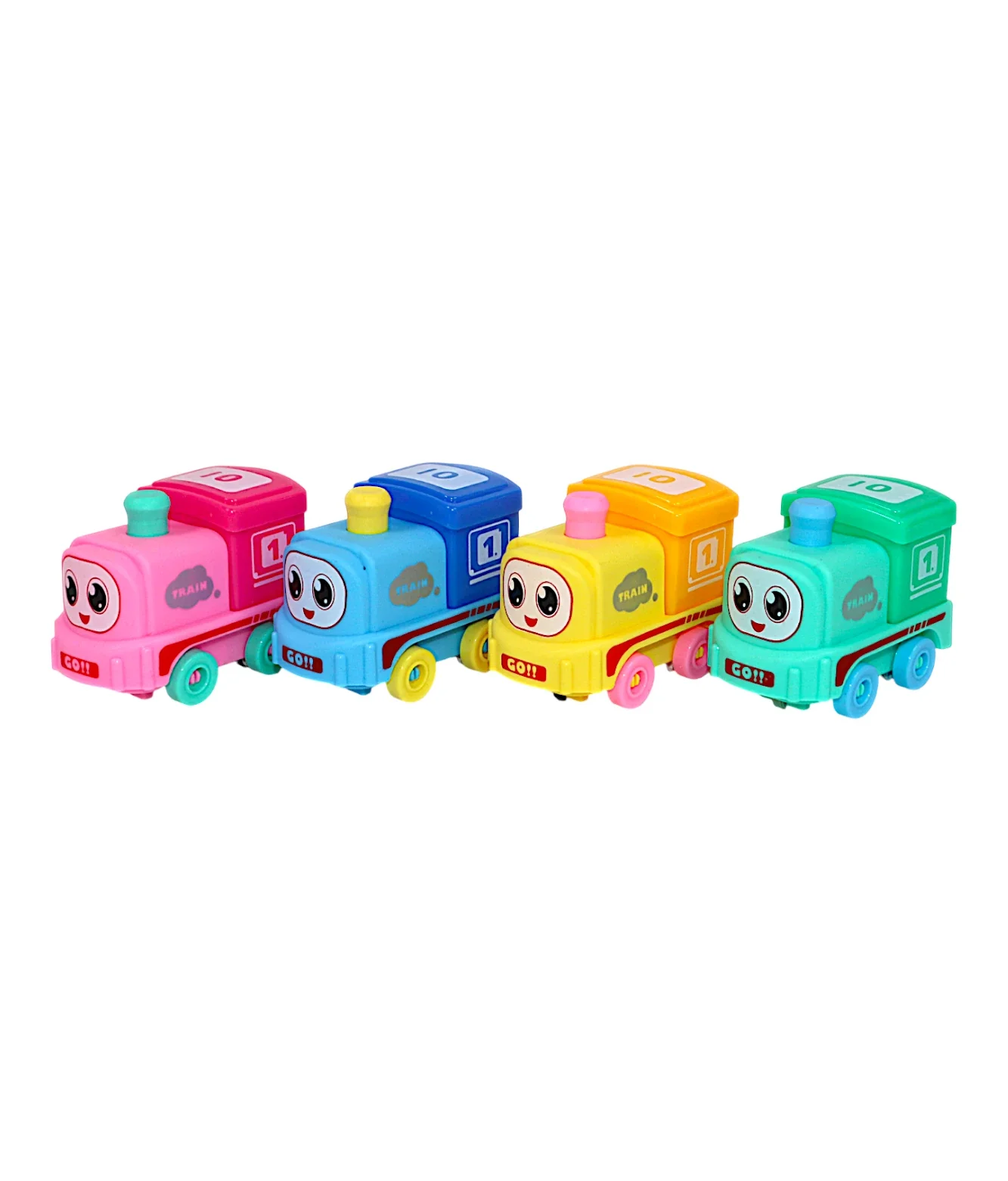 friction train engine with light 1pc mix color - Image 2