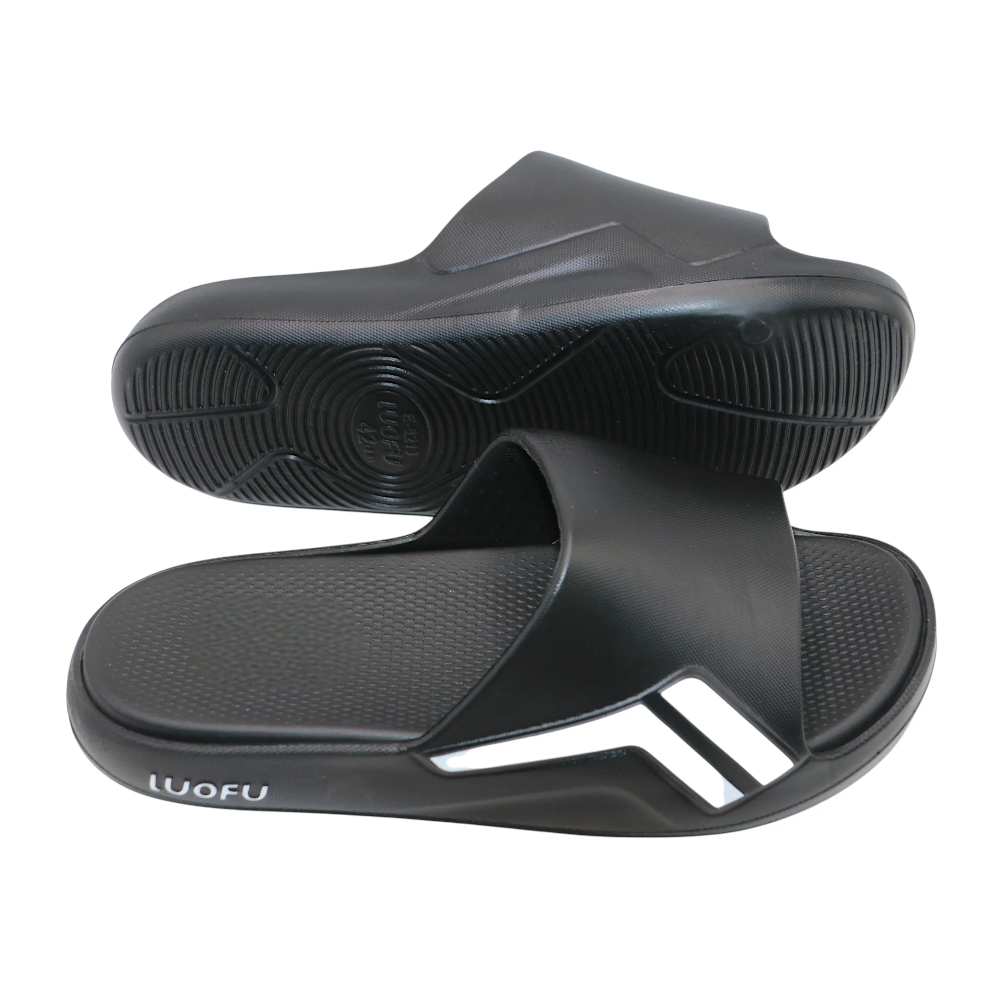 gents slipper 40-45 black china e6213-e32 - Image 2