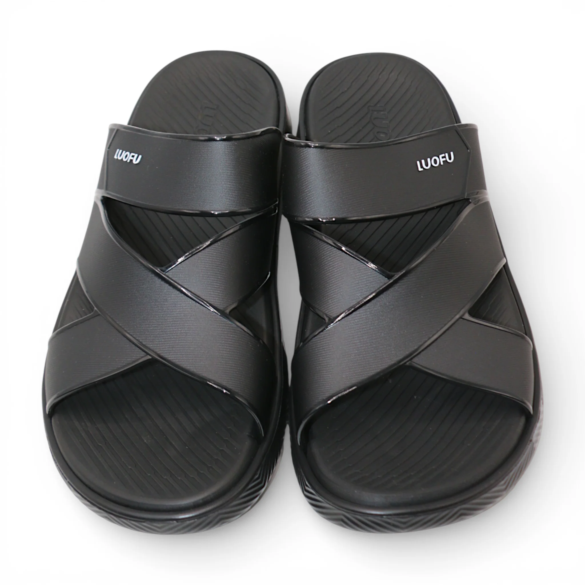 gents slipper 40-45 black china e6240b - Image 2