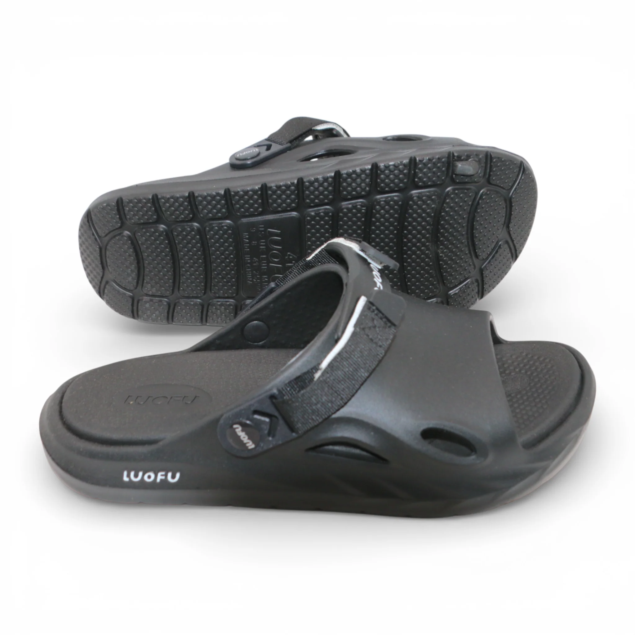 gents slipper 40-45 black china e6245 - Image 2