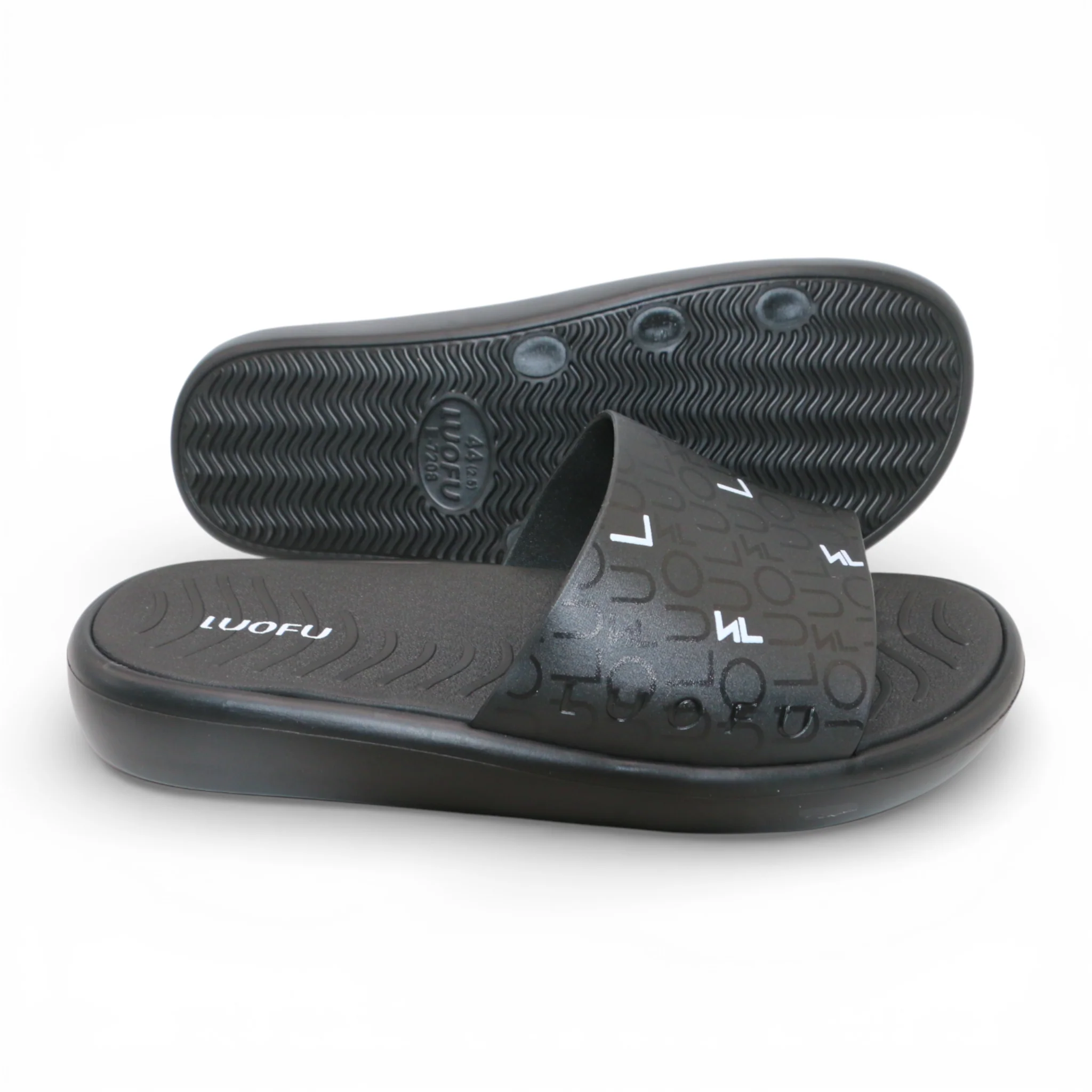 gents slipper 40-45 black china e7208-3 - Image 2