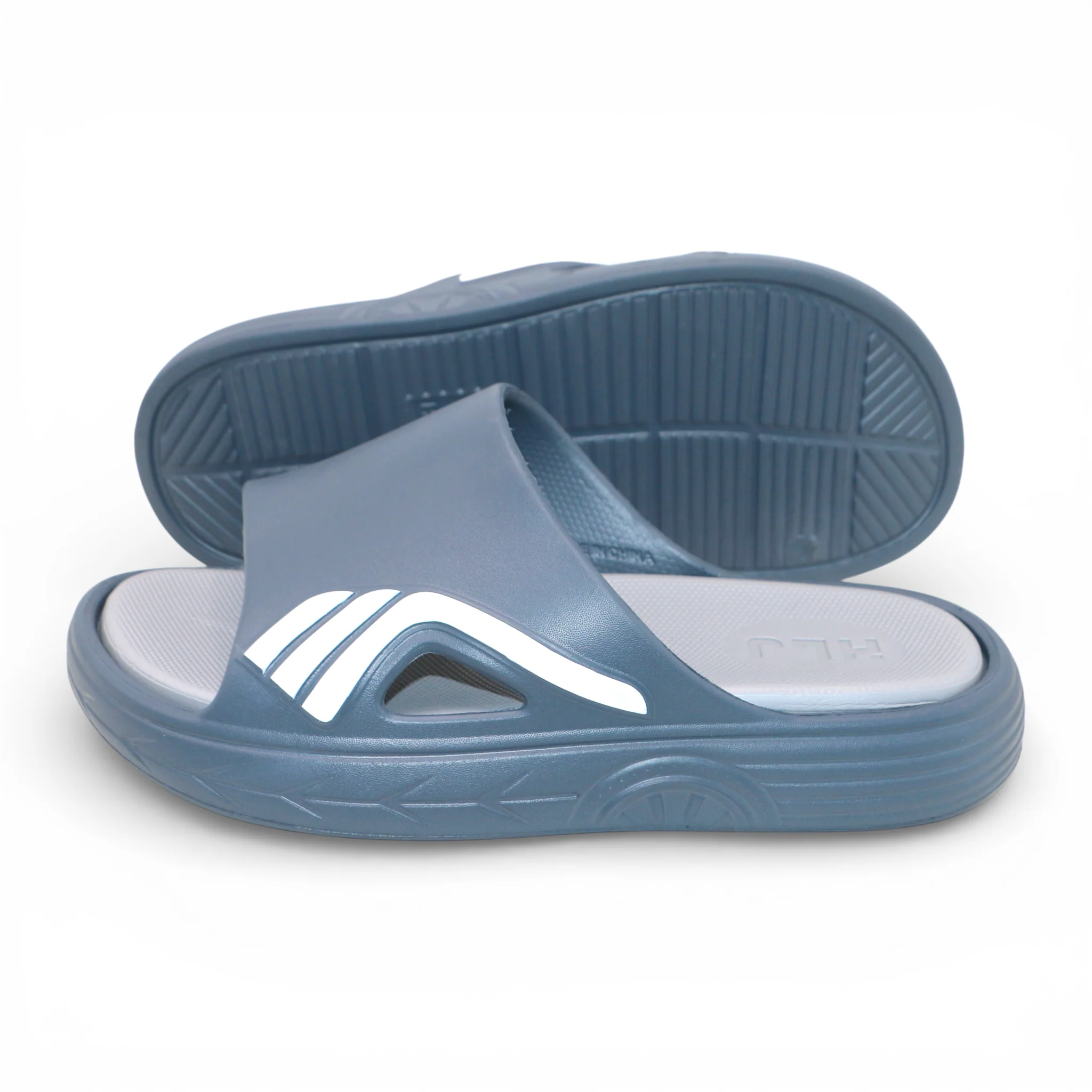 gents slipper 40-45 gray china 2518 - Image 2