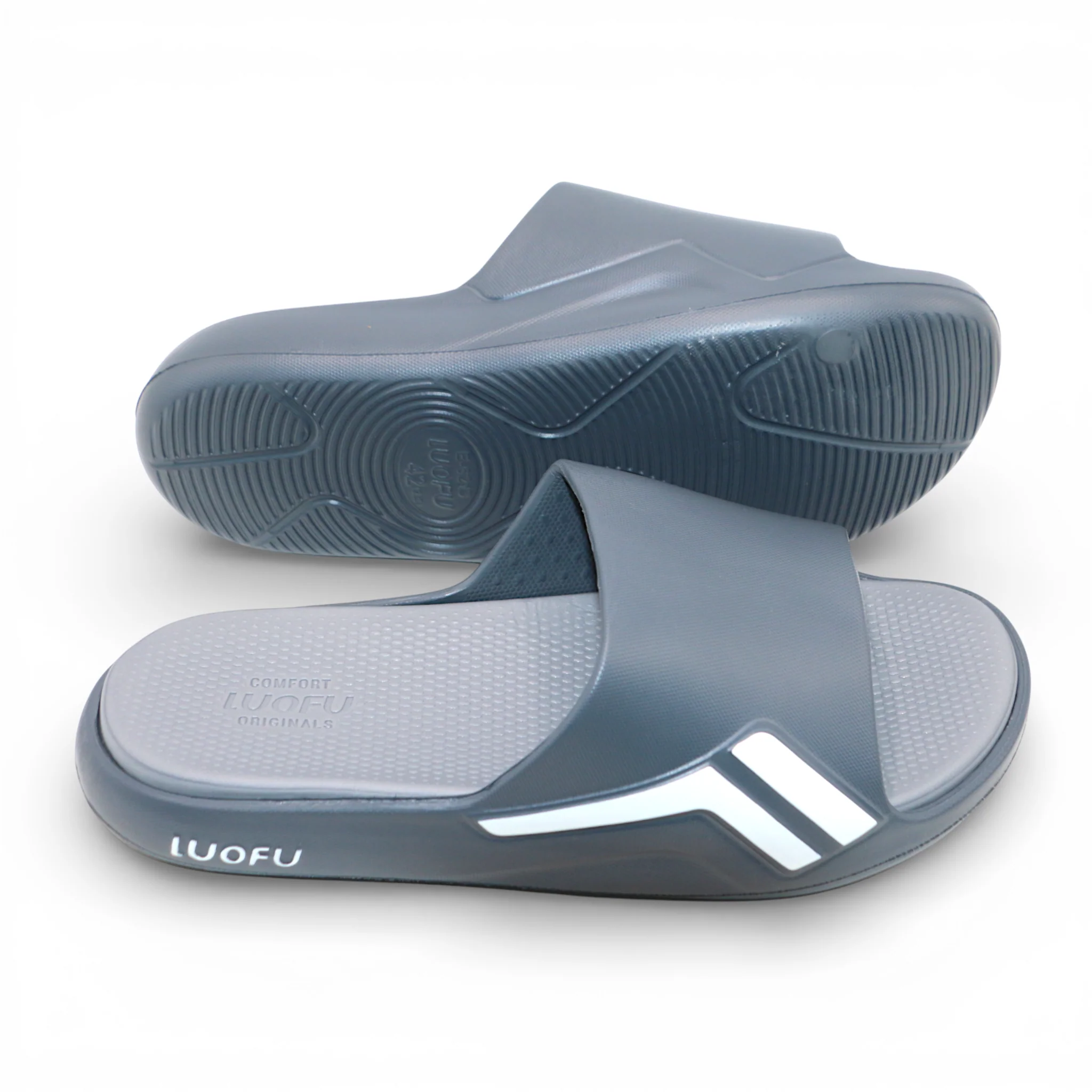 gents slipper 40-45 gray china e6213 - Image 2