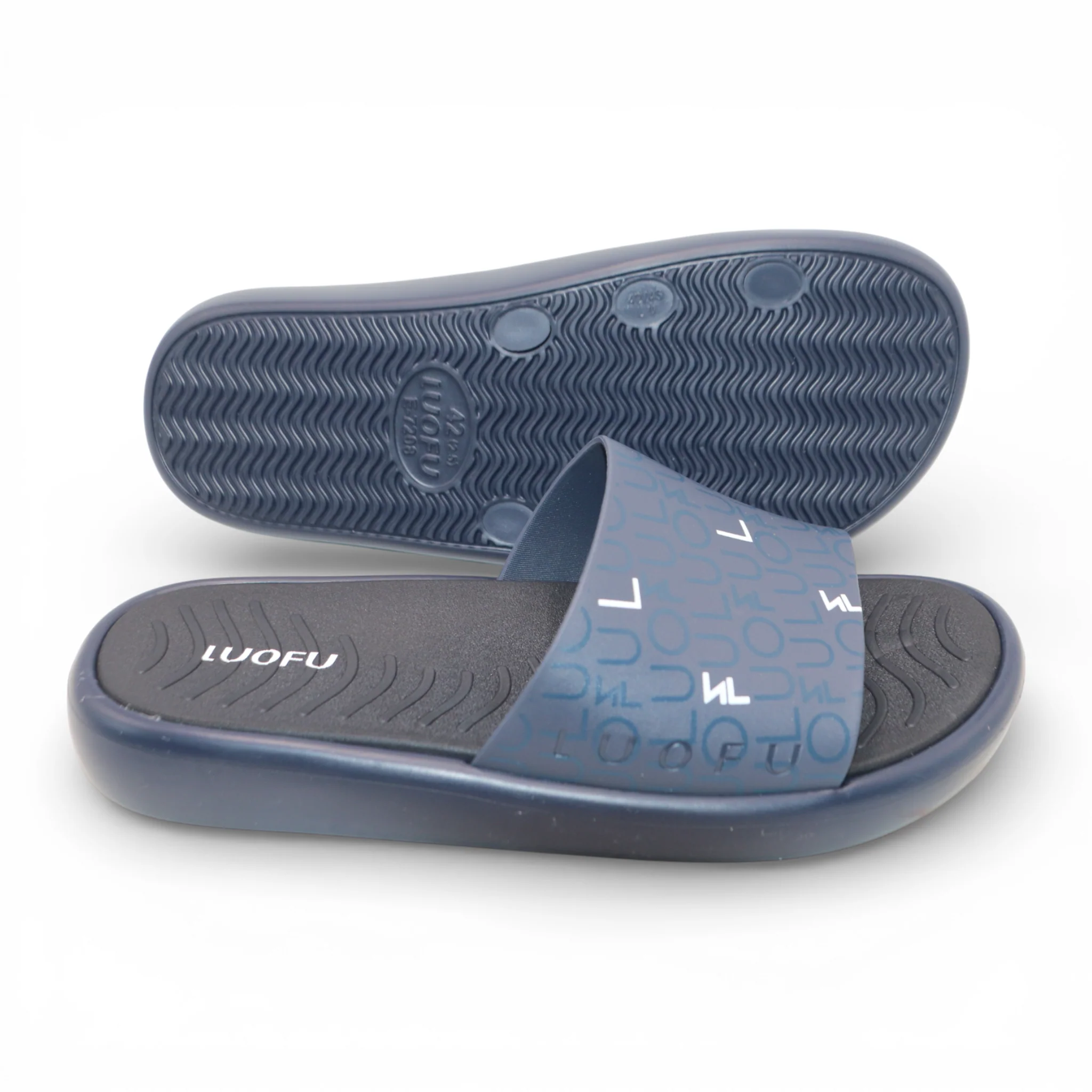 gents slipper 40-45 gray china e7208-3 - Image 2