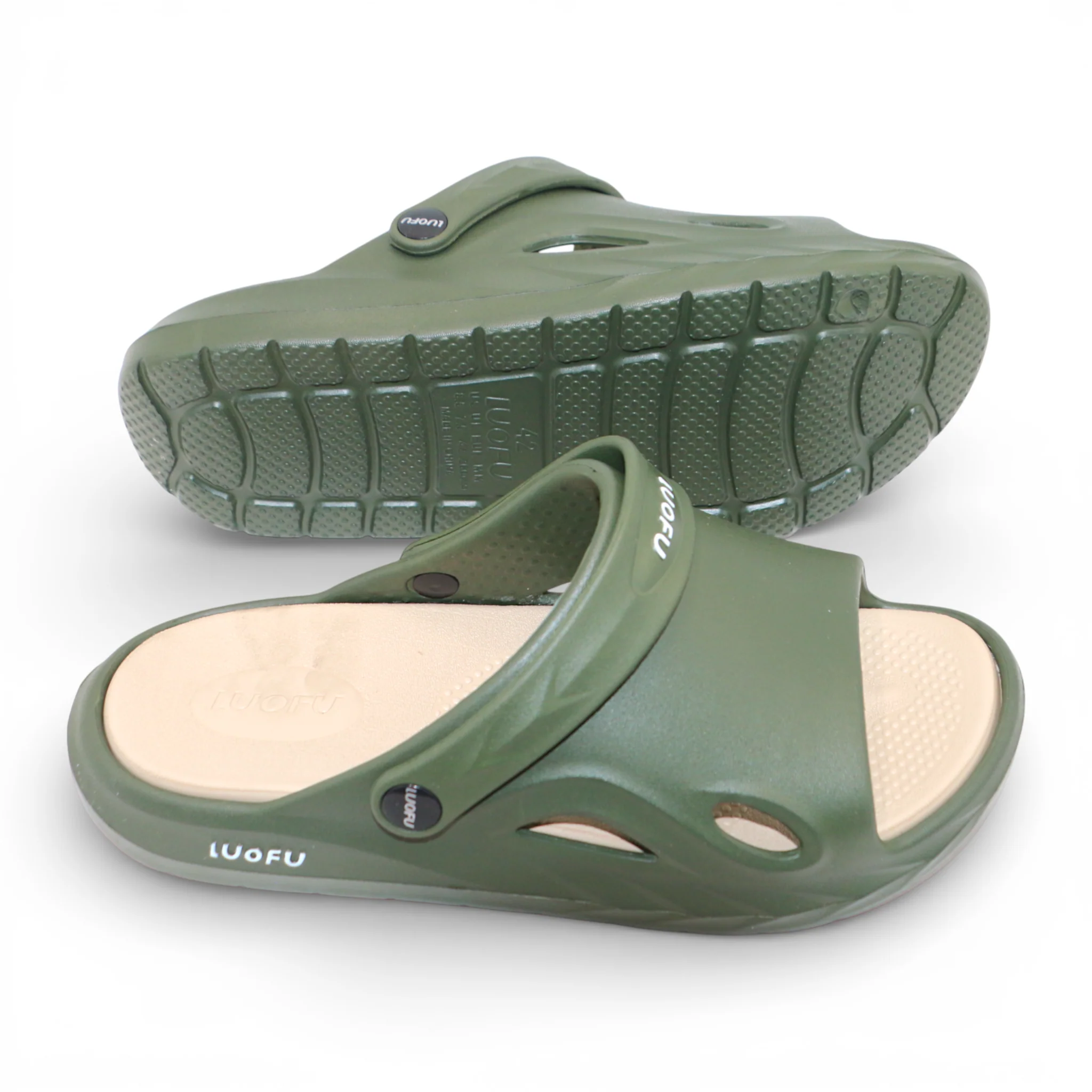 gents slipper 40-45 green china e6245-e01 - Image 2