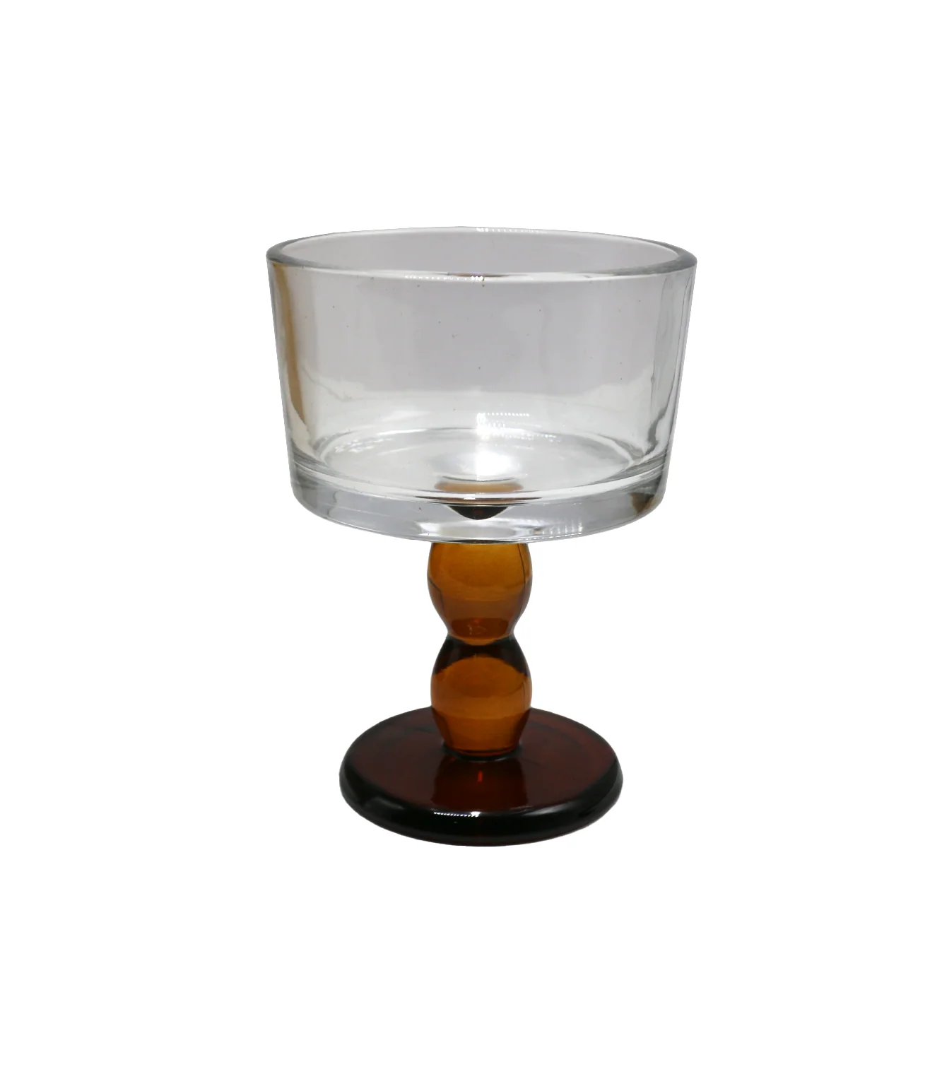 glass icecream cup 6pc china 180 golden base - Image 2