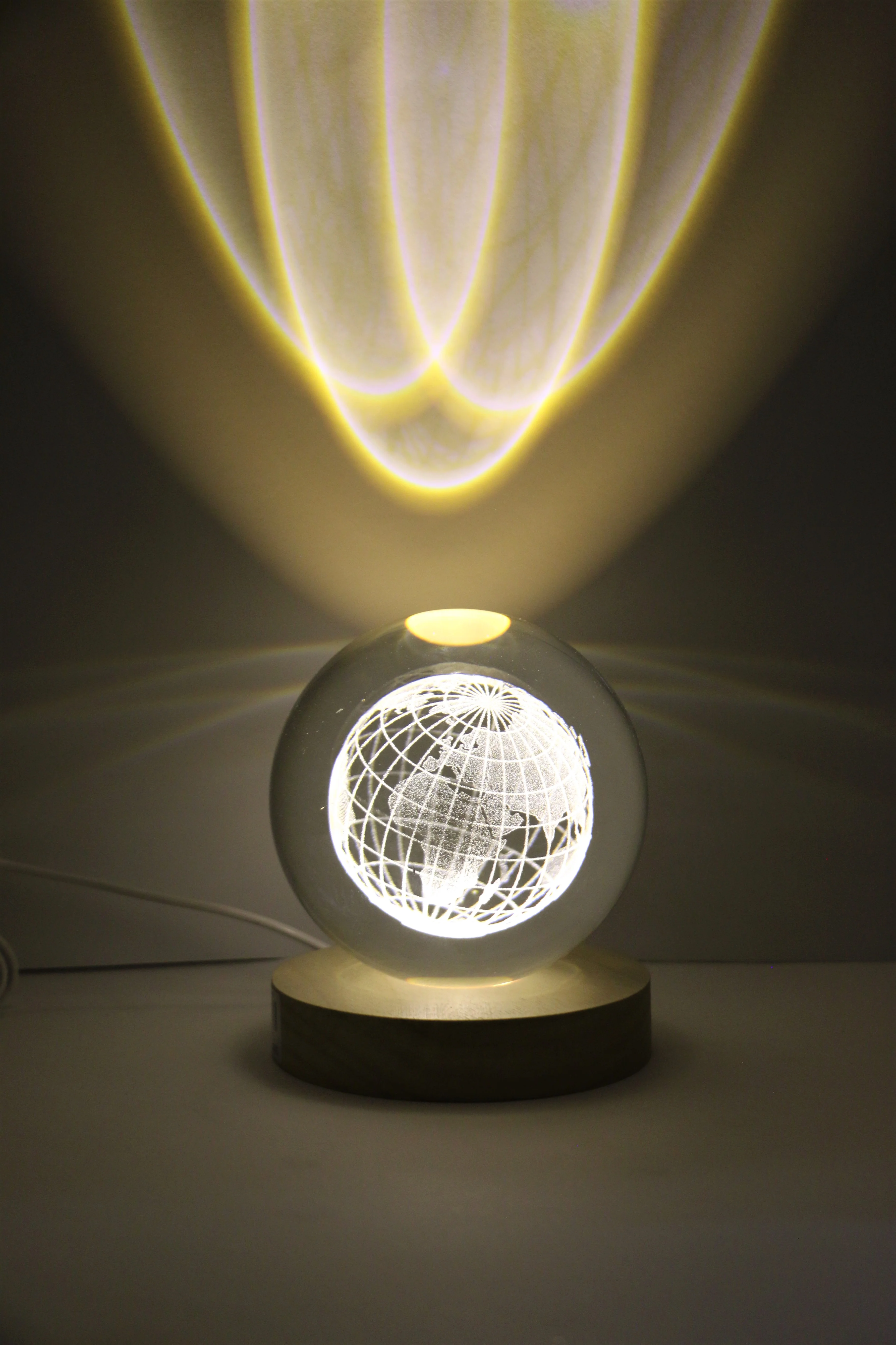 globe led crystal galaxy world