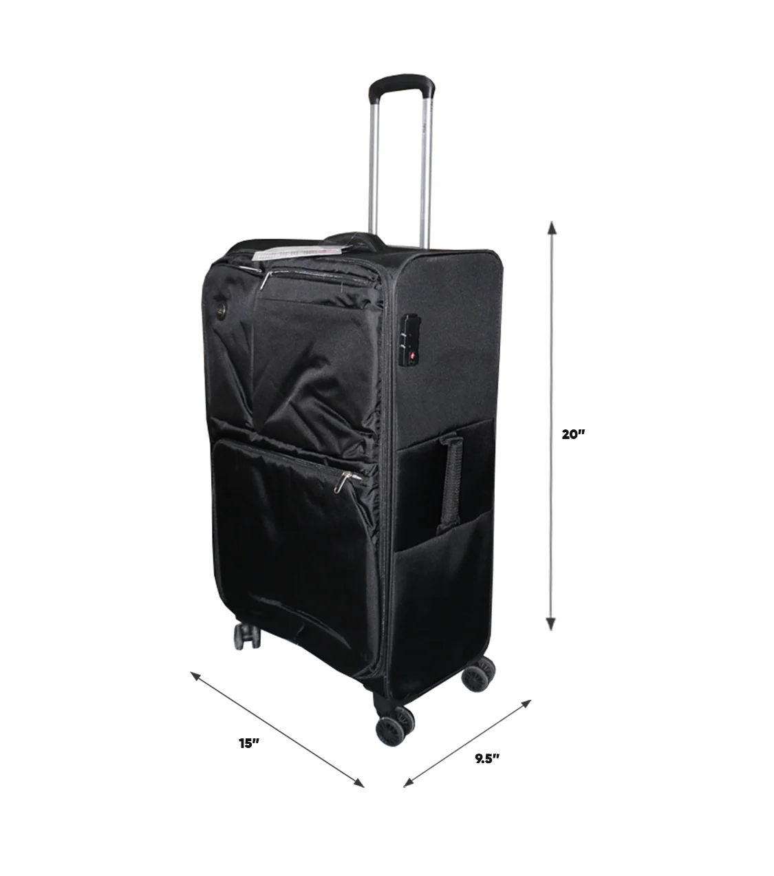 goby luggage trolley travel bag 2 handle 20" china d805 - Image 2