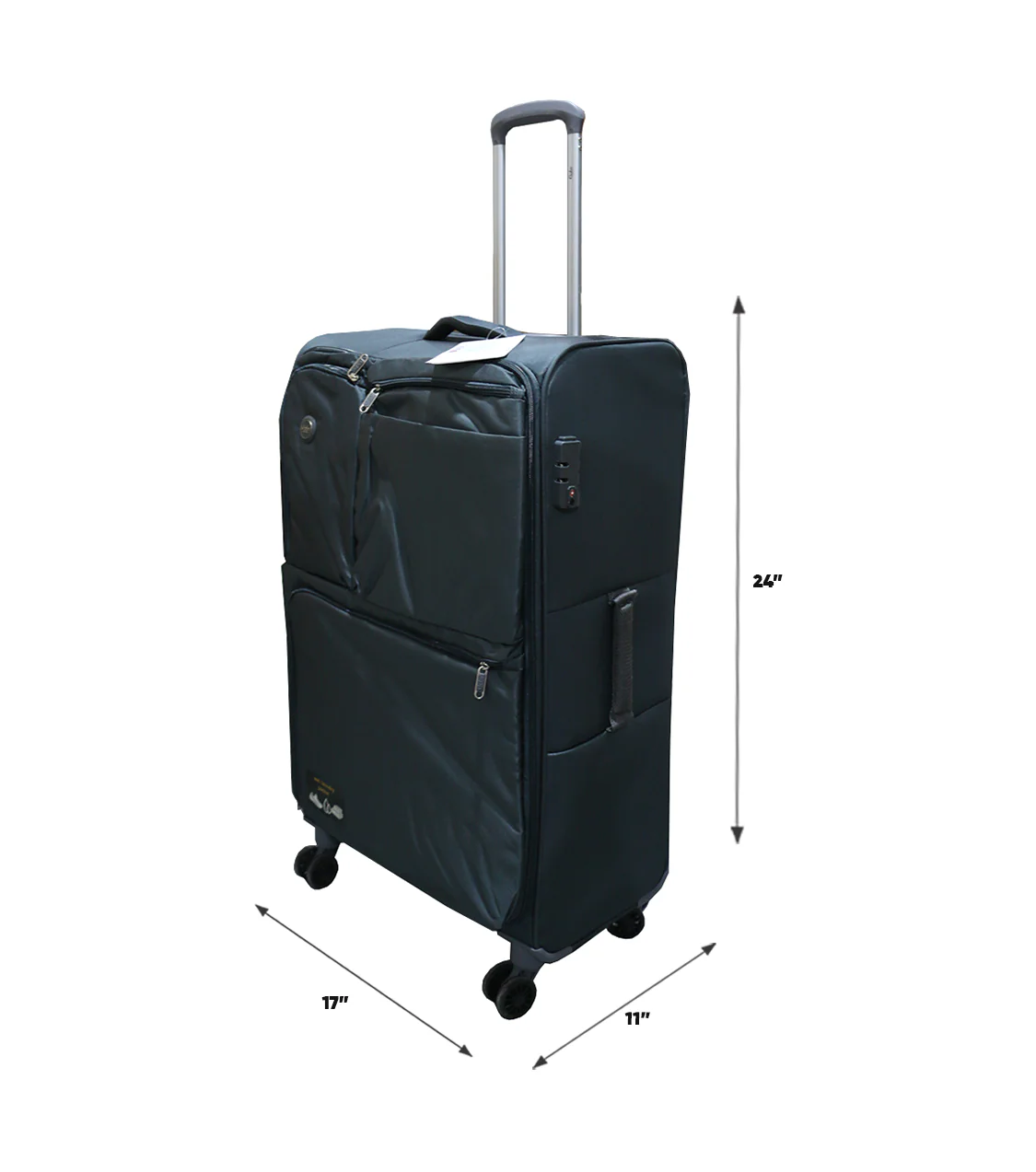 goby luggage trolley travel bag 2 handle 24" china d806 - Image 2