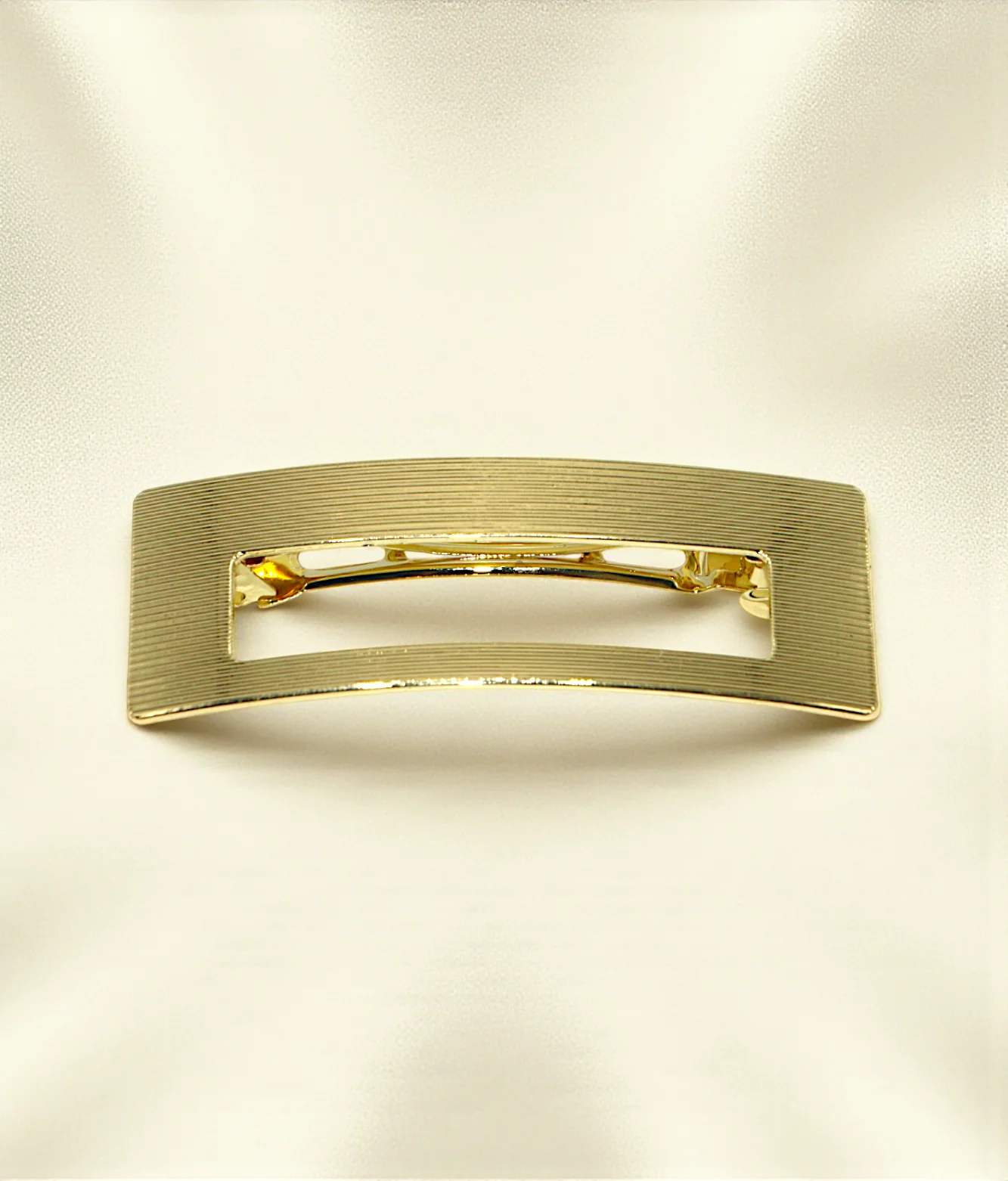 hair clip gold matel rectangle shape china