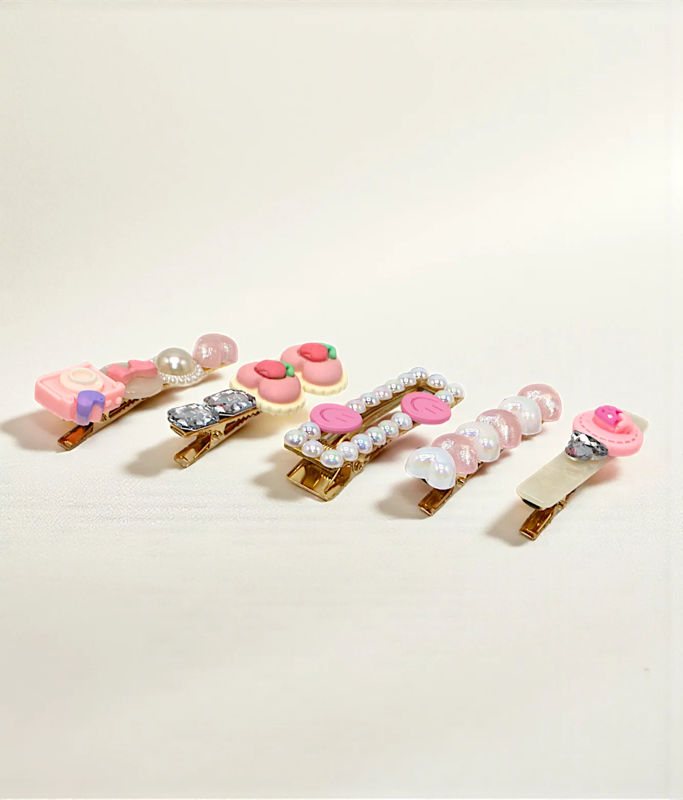 hair pin set mix color heart and beads china - Image 2