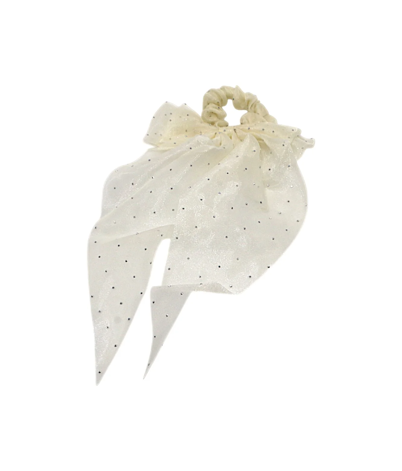 hair tie bow shiny zircon mix color - Image 5