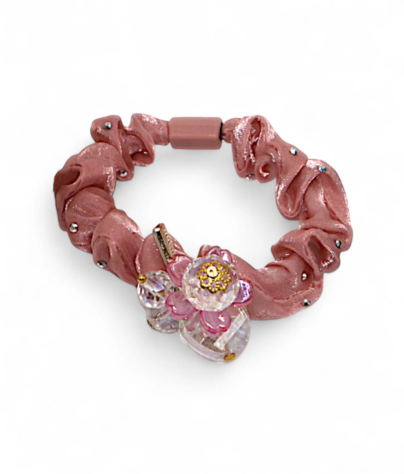 hair tie mix color with crystal pearls china - Image 2