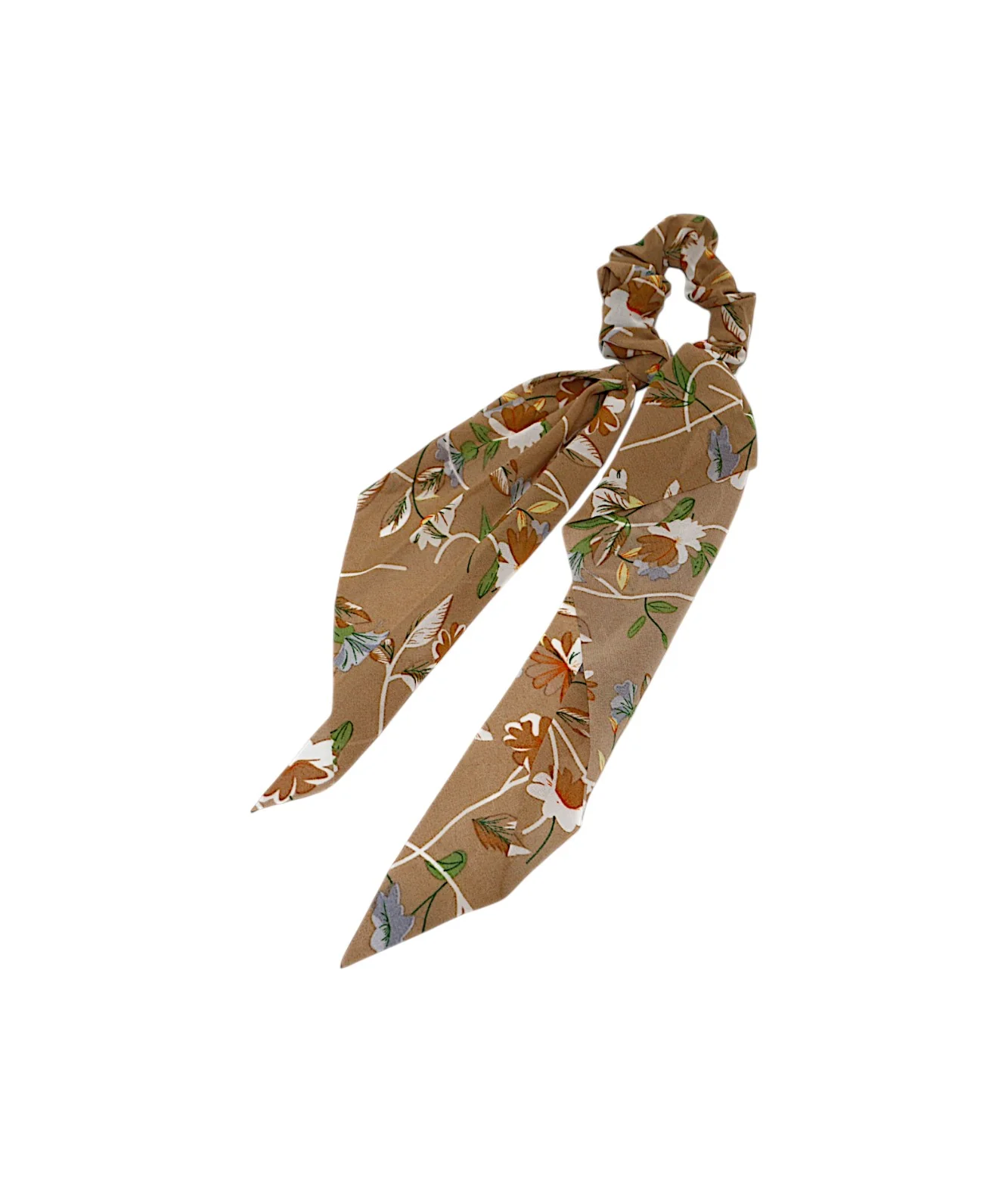 hair tie printed silk mix color - Image 3