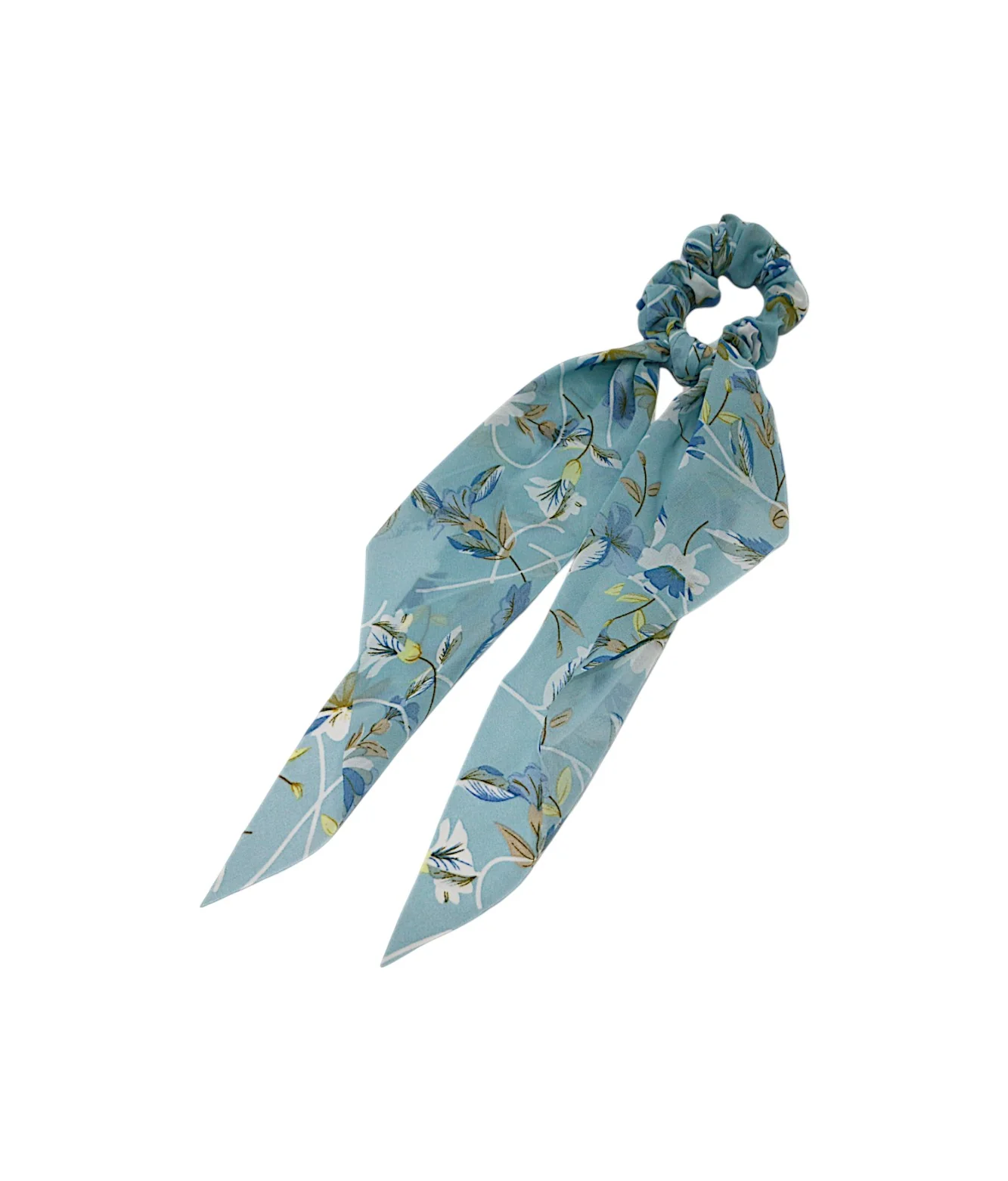 hair tie printed silk mix color - Image 4