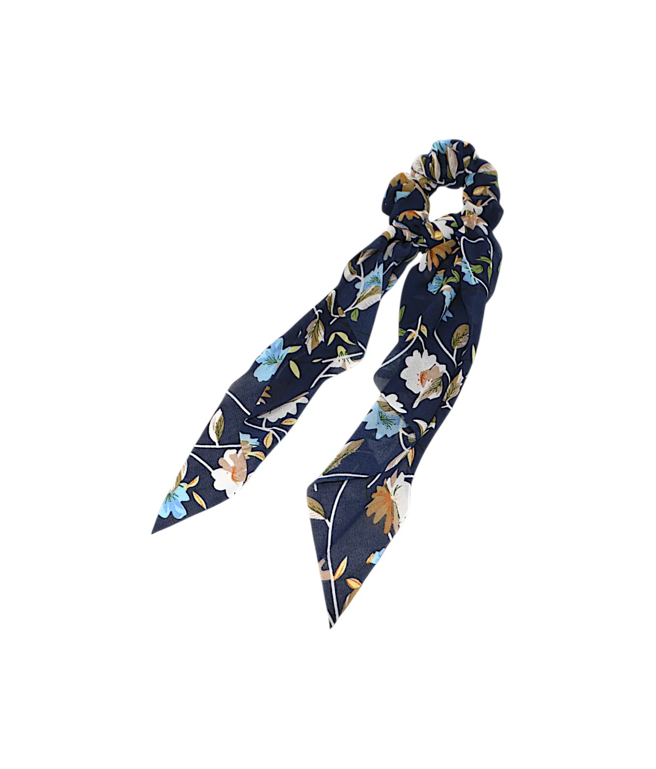 hair tie printed silk mix color - Image 5