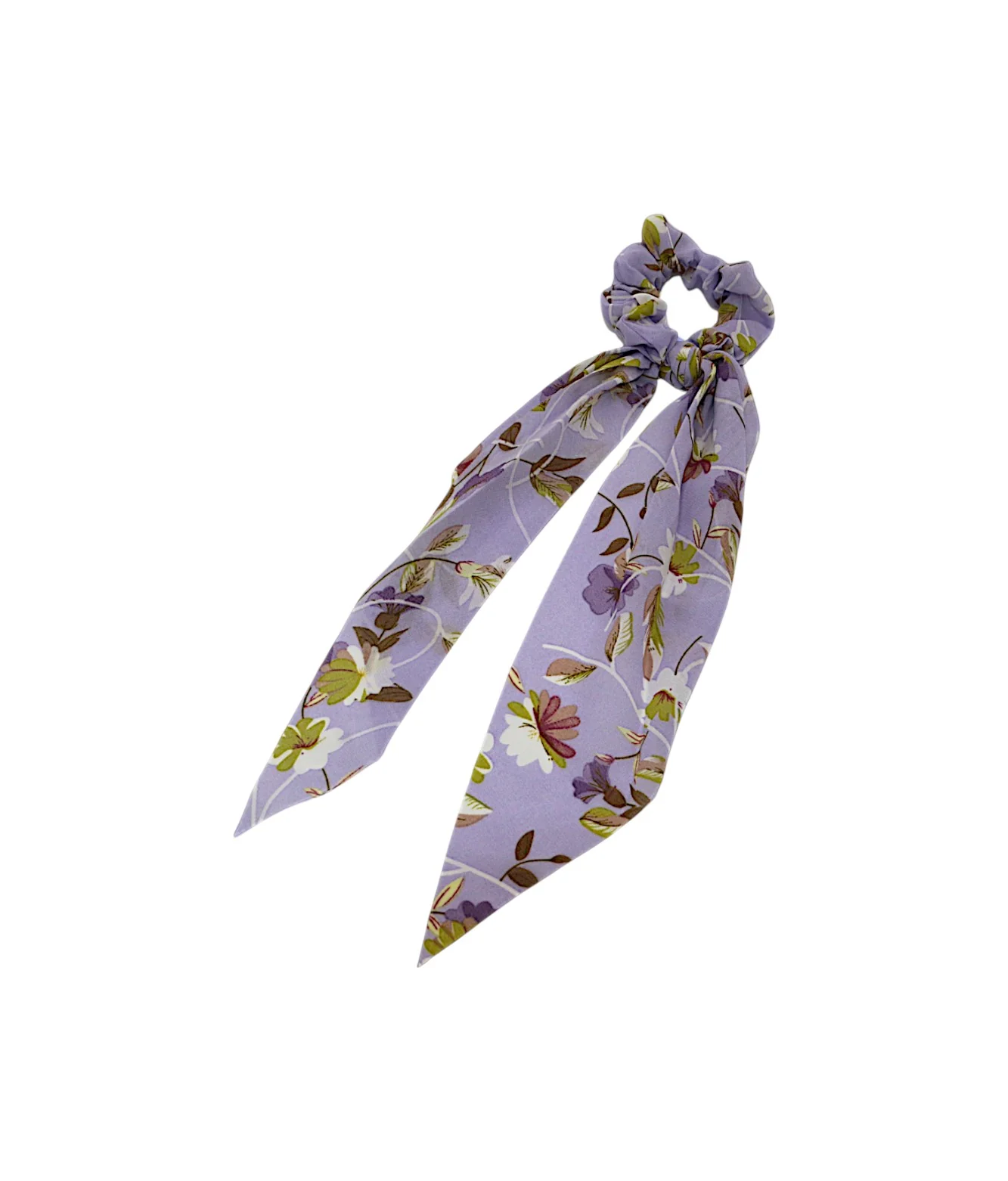 hair tie printed silk mix color - Image 6