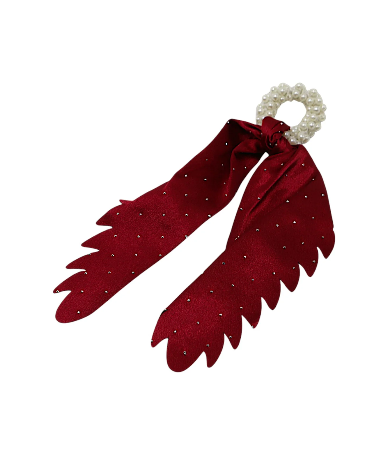 hair tie with pearls mix color - Image 4