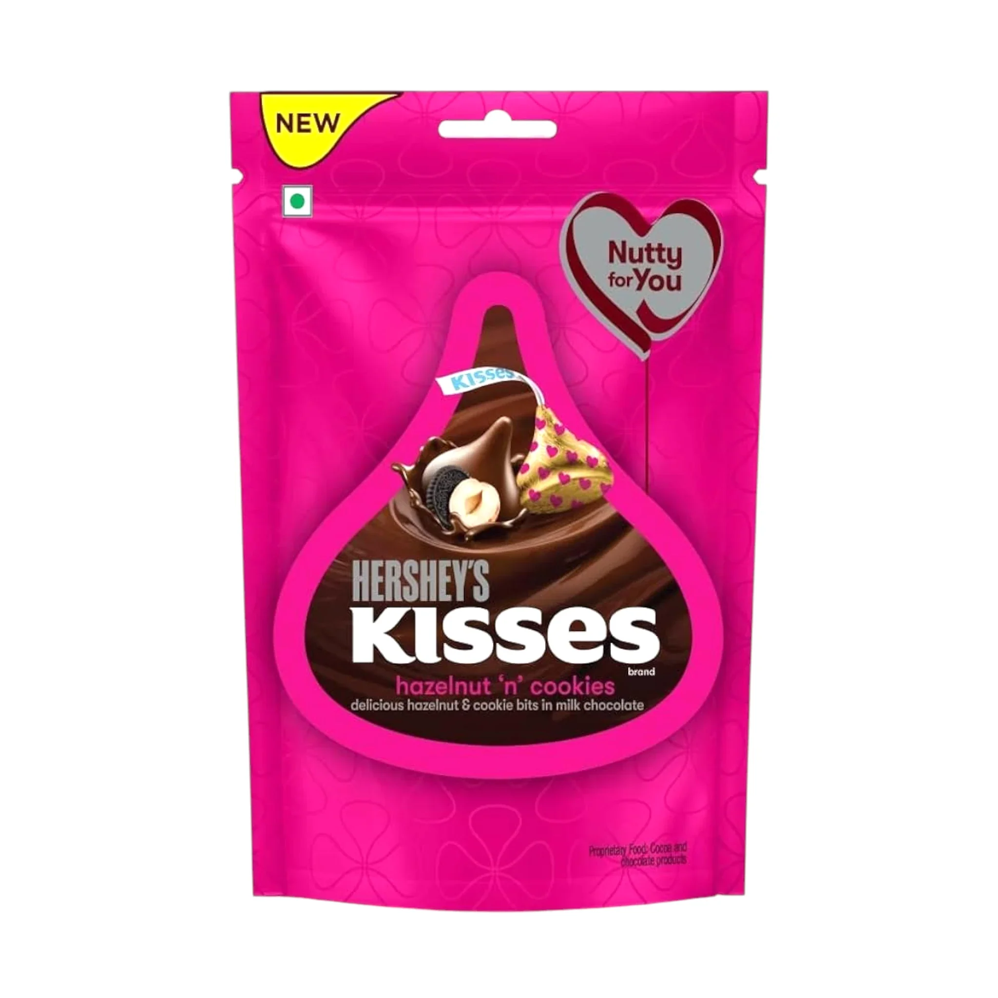 hersheys kisses chocolate hazelnut n cookies 100.8g