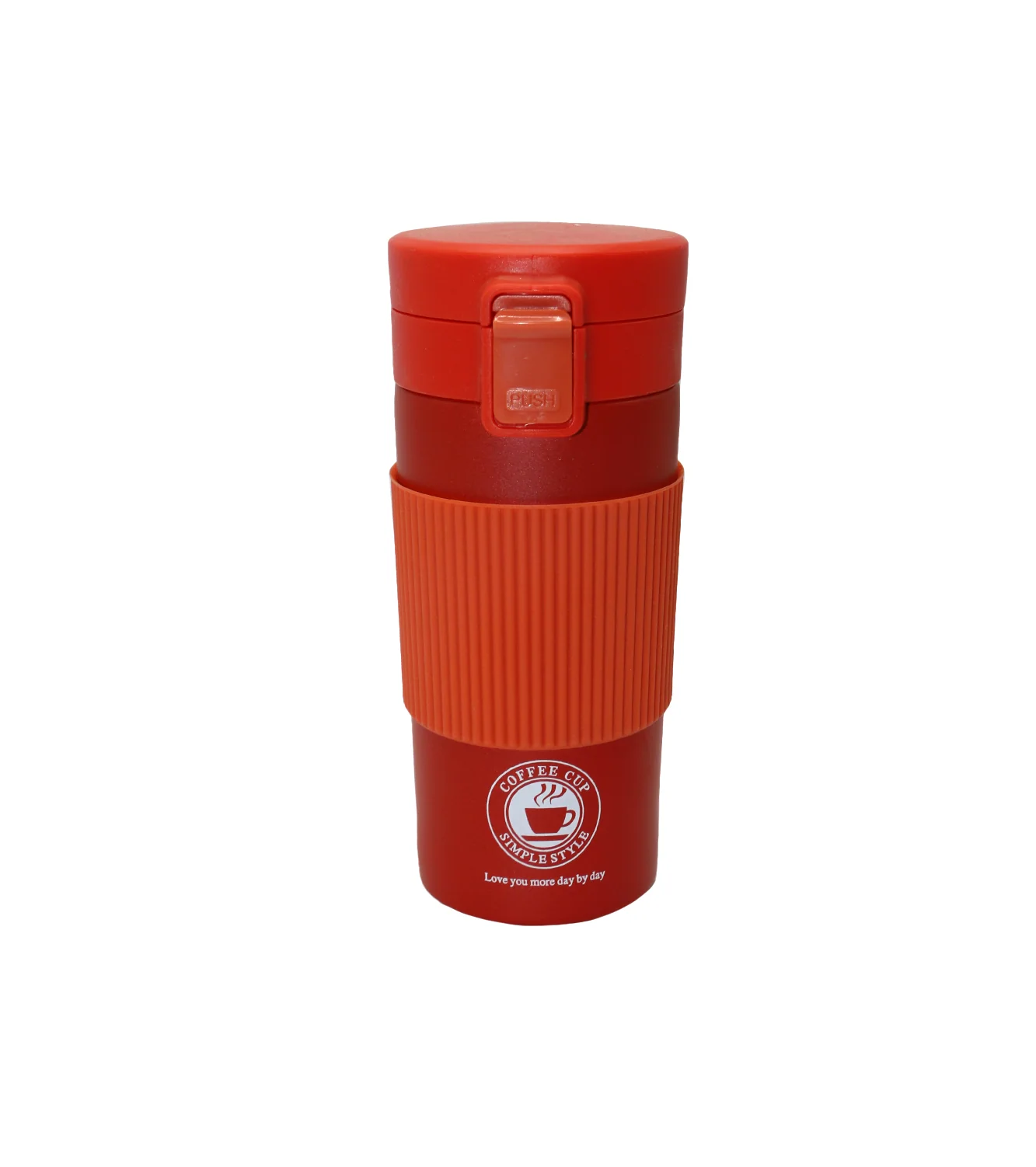 hot & cold mug 350ml with silicon grip china d324 - Image 2