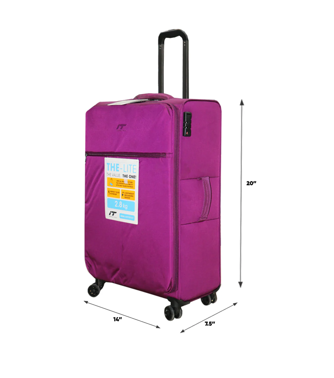 it luggage trolley travel bag 2 handle 20'' china 1191 - Image 2