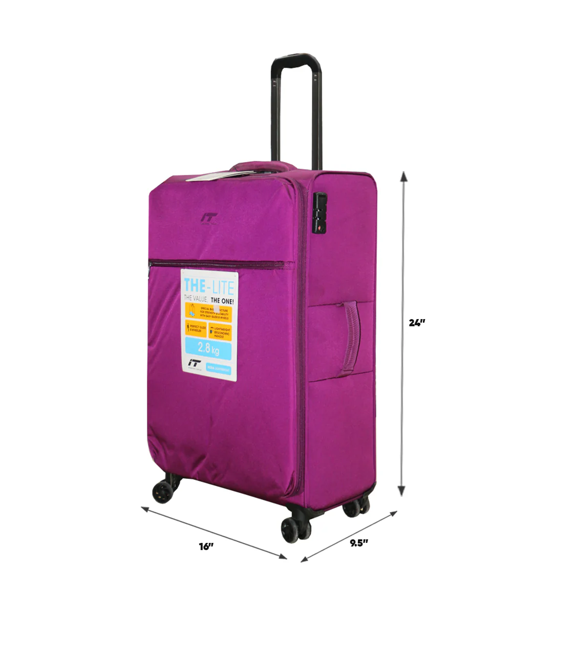 it luggage trolley travel bag 2 handle 24" china 1191 - Image 2