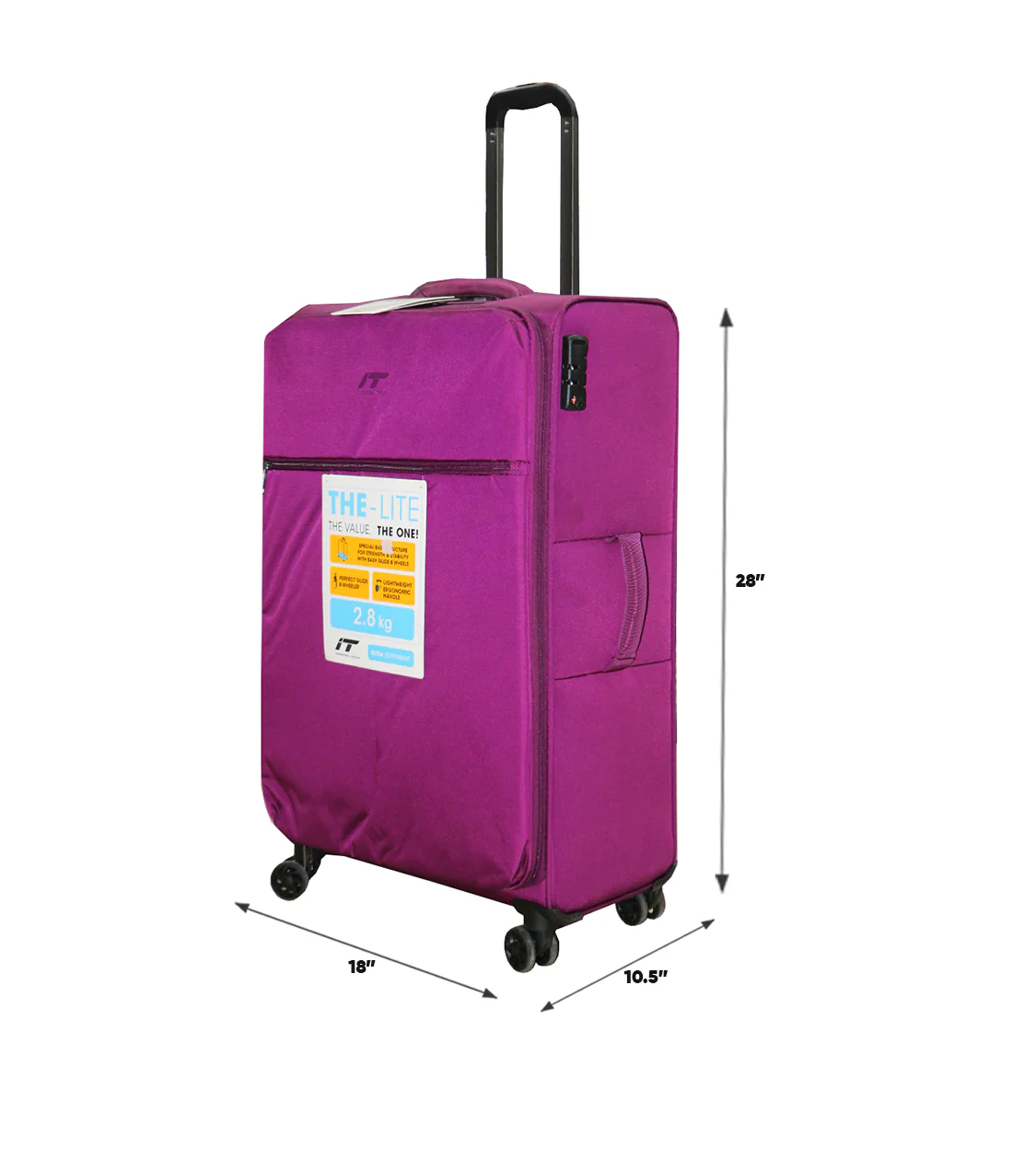 it luggage trolley travel bag 2 handle 28" china 1191 - Image 2
