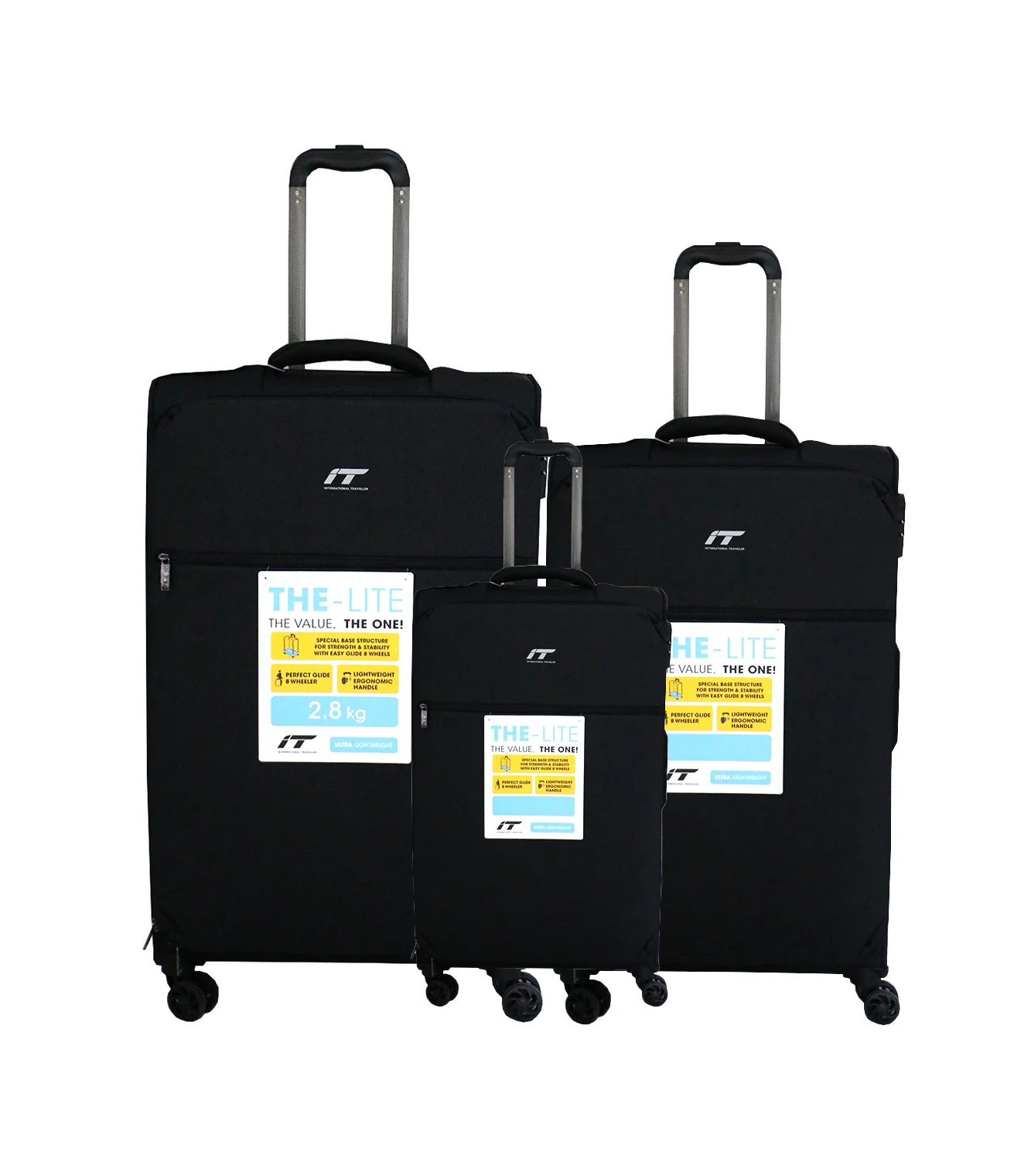 it luggage trolley travel bag set china 1191 - Image 2