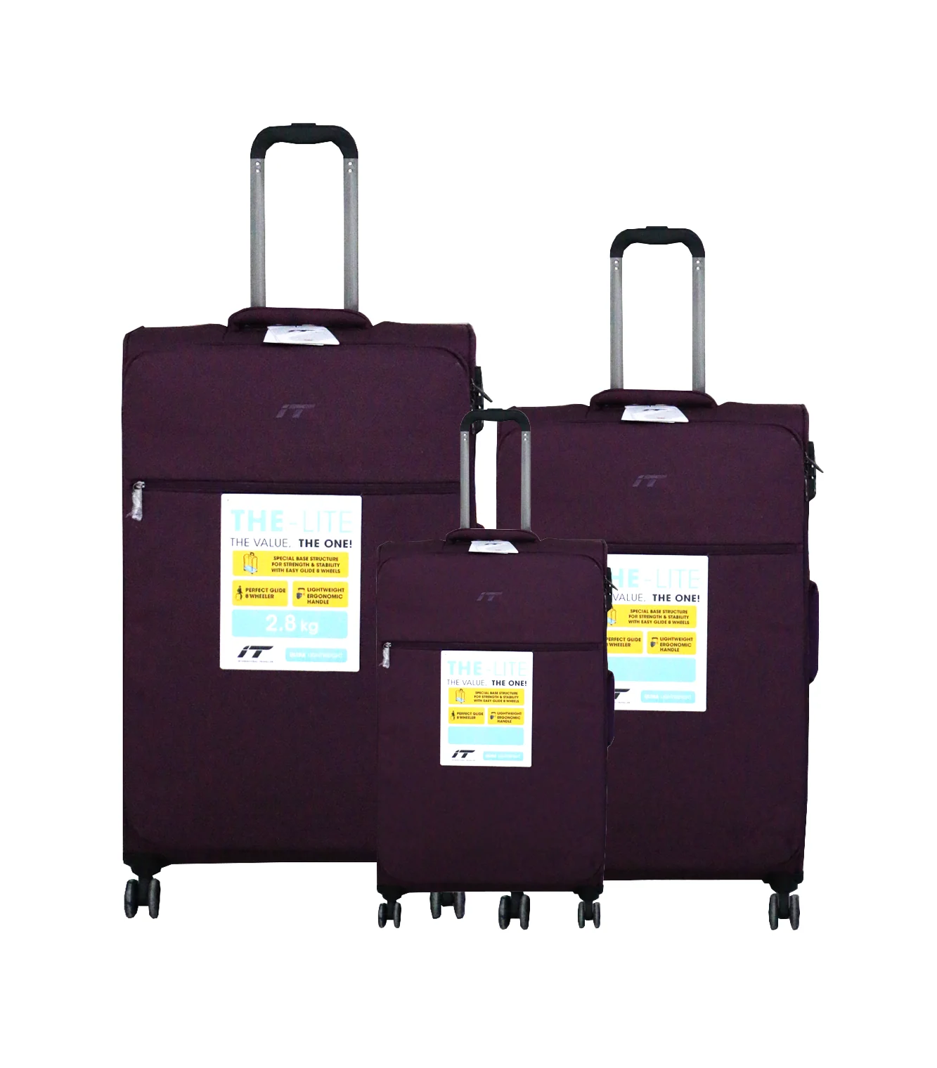 it luggage trolley travel bag set china 1191 - Image 3