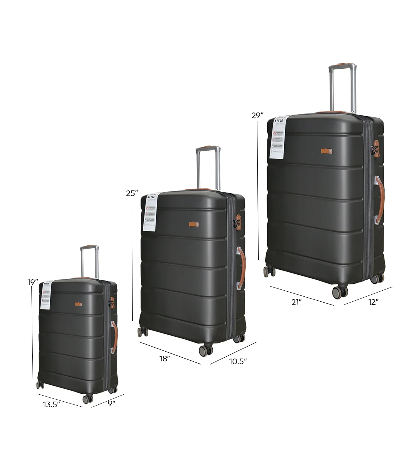 it luggage trolley travel bag set china 2312 - Image 2