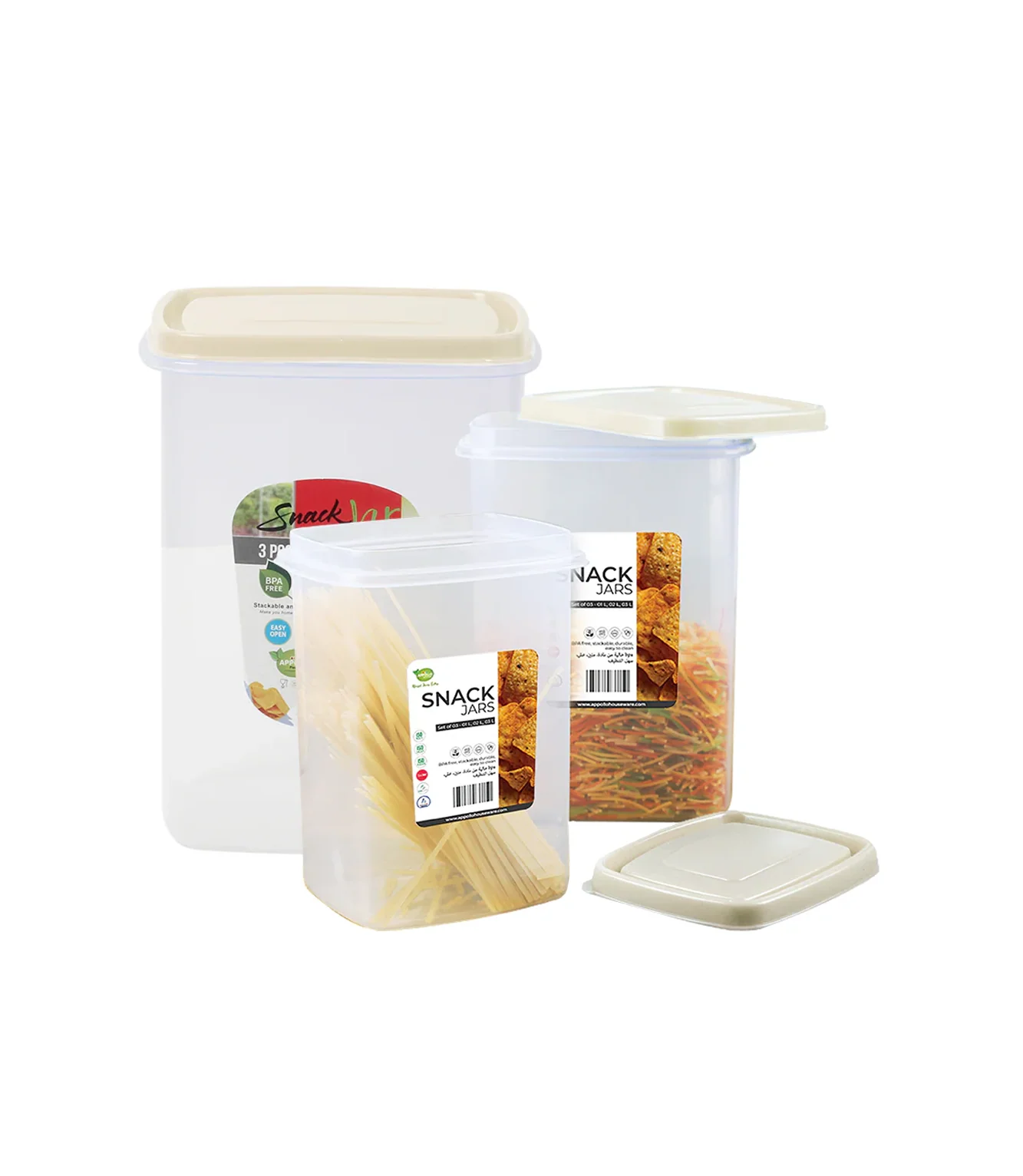 plastic jar 3in1 pak snack - Image 2