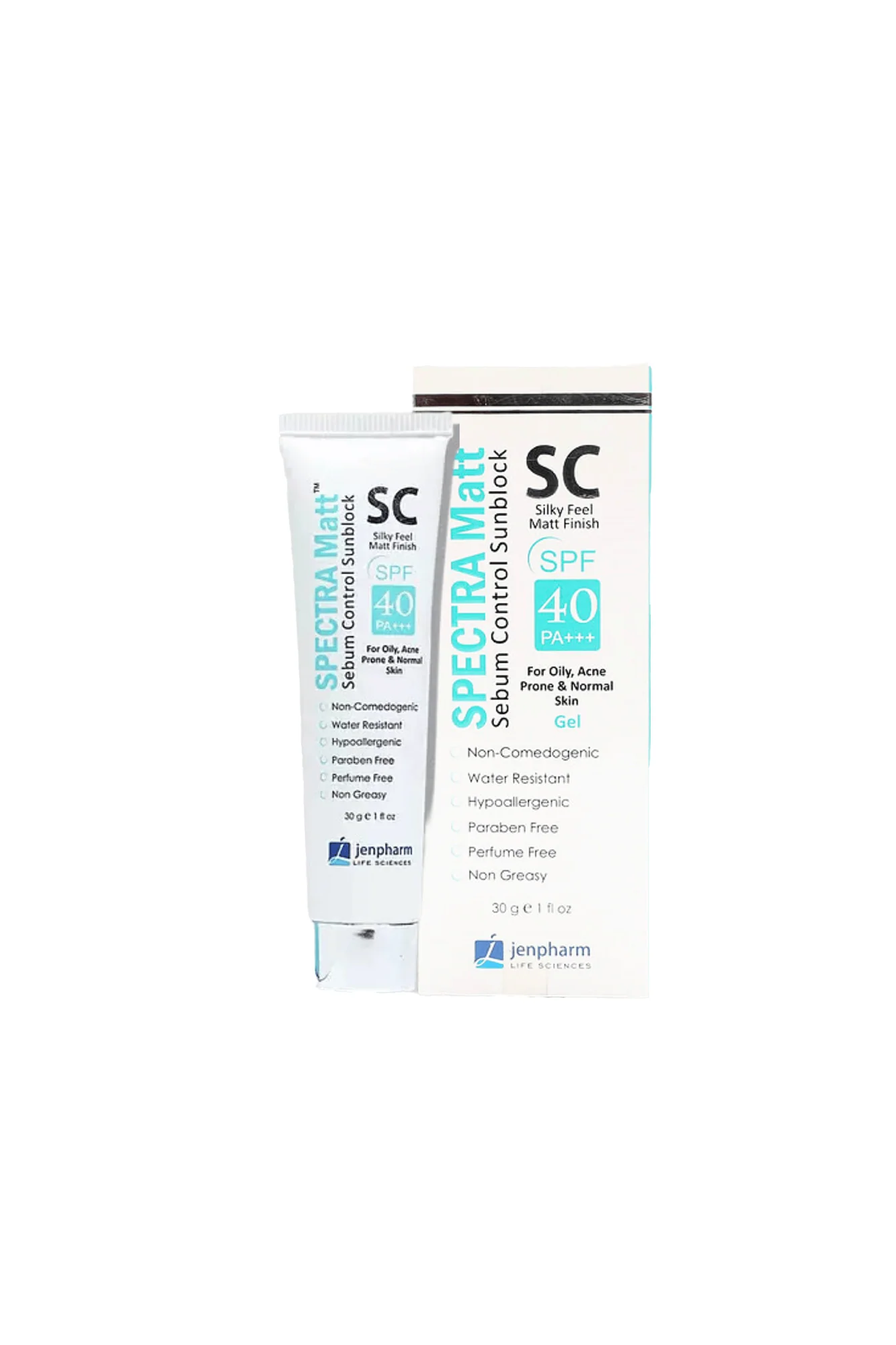 jenpharm gel spectra matt sc sebum control spf40 30g