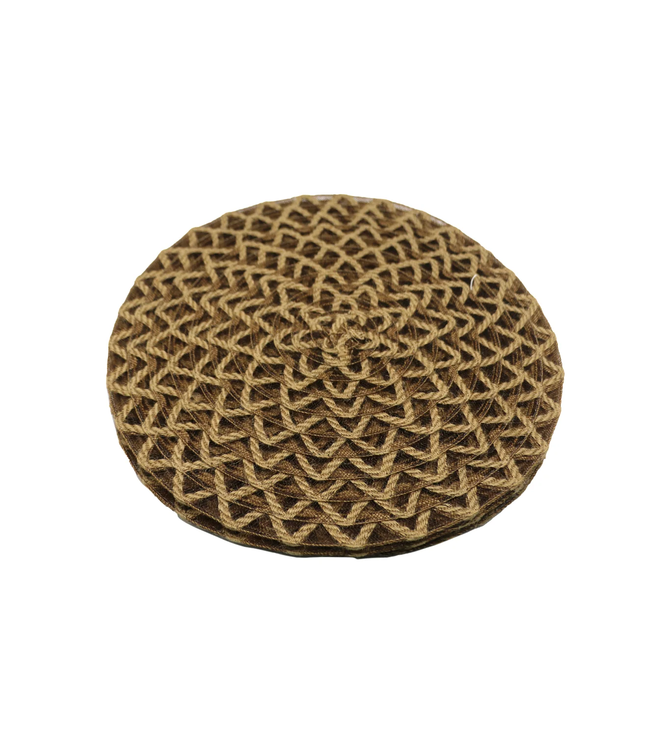 jute table mat 1pc 38x38cm camel brown china 2404-33 - Image 2