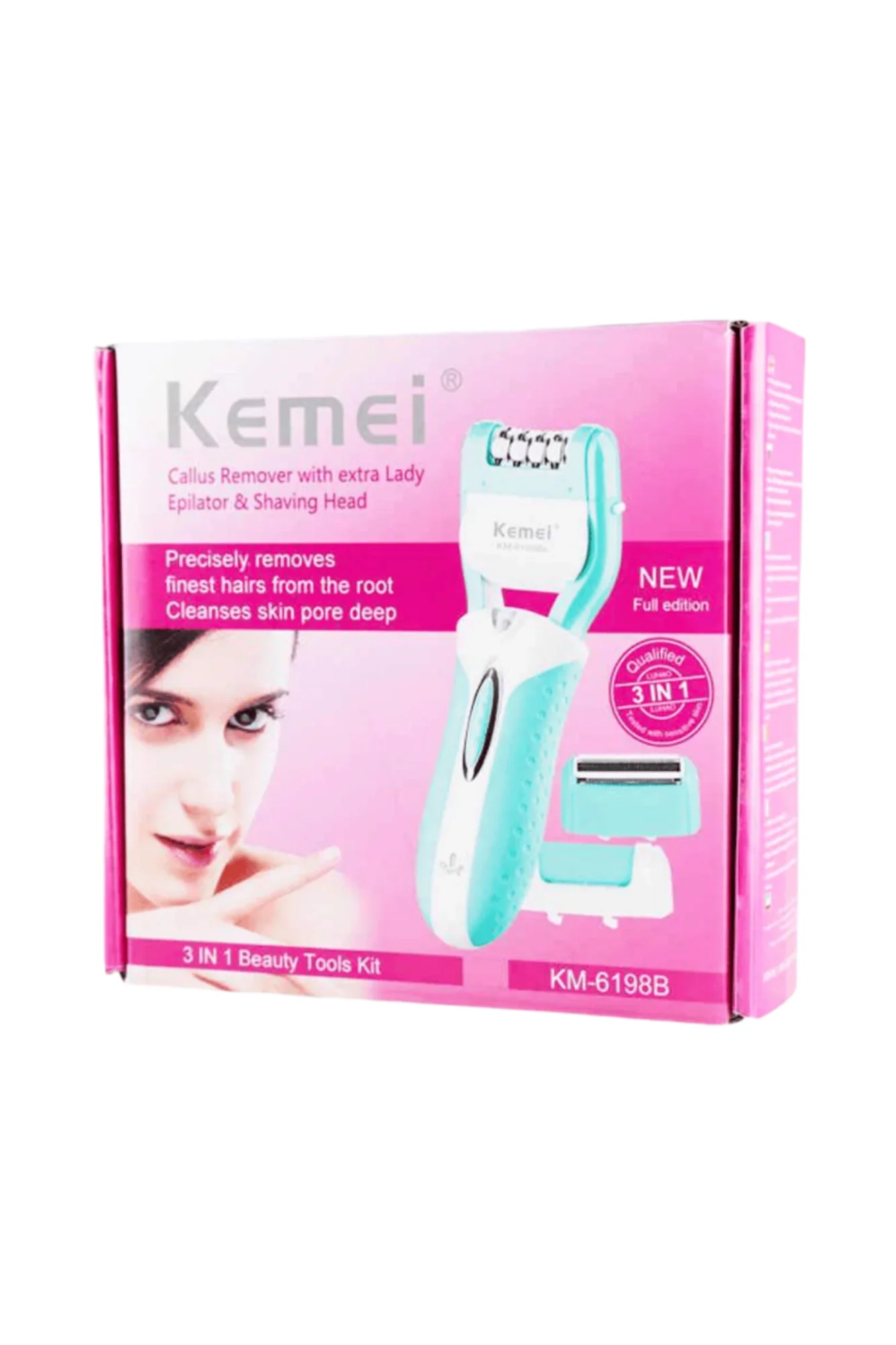 kemei epilator 3in1 km6198b - Image 2