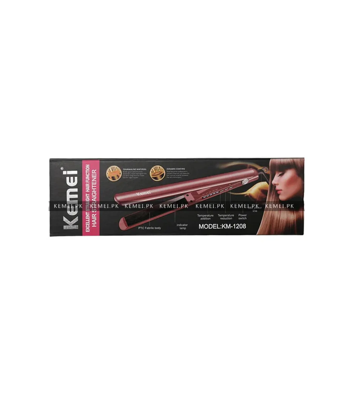 kemei hair straightner 1208 - Image 2