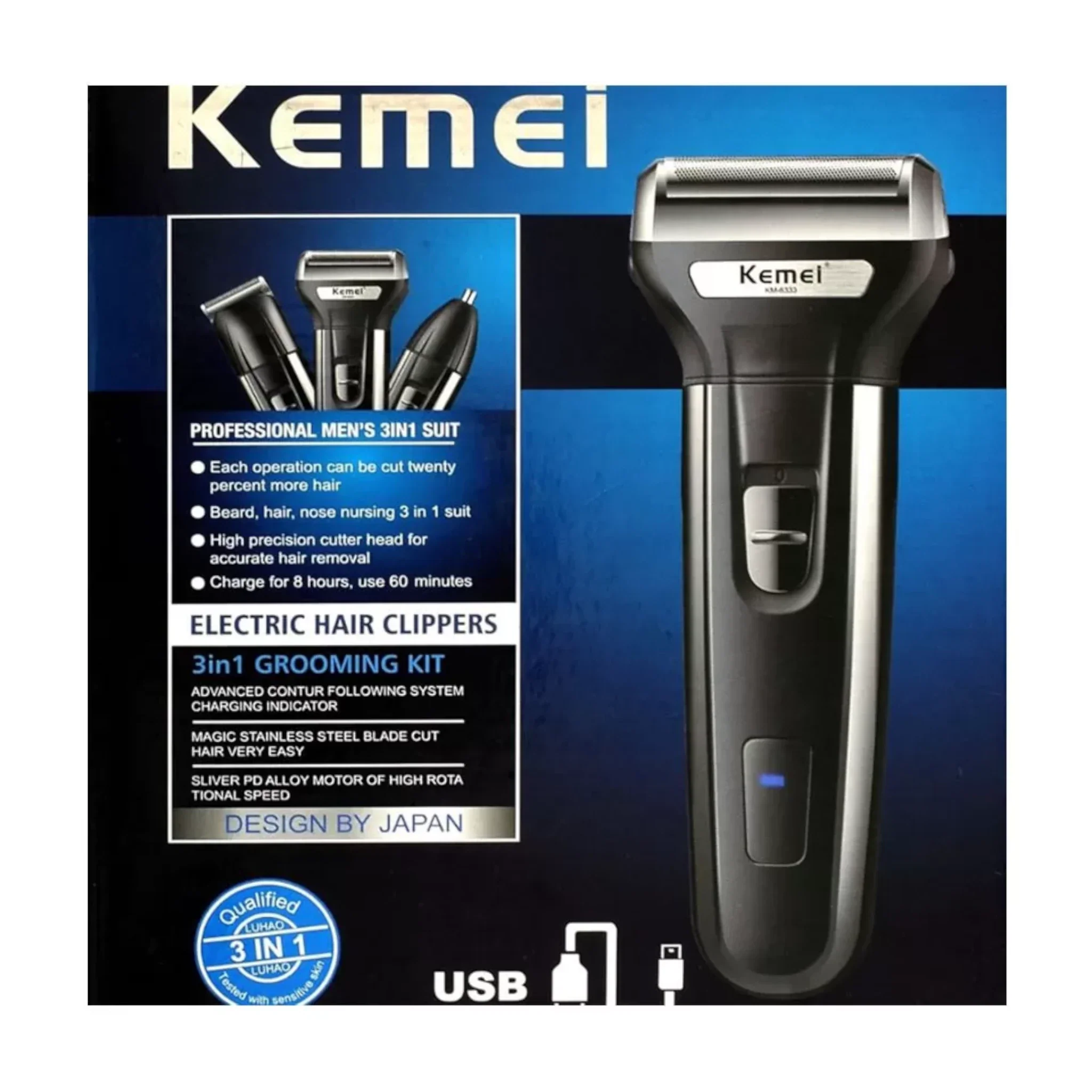 kemei shaver 3in1 km-6332 - Image 2