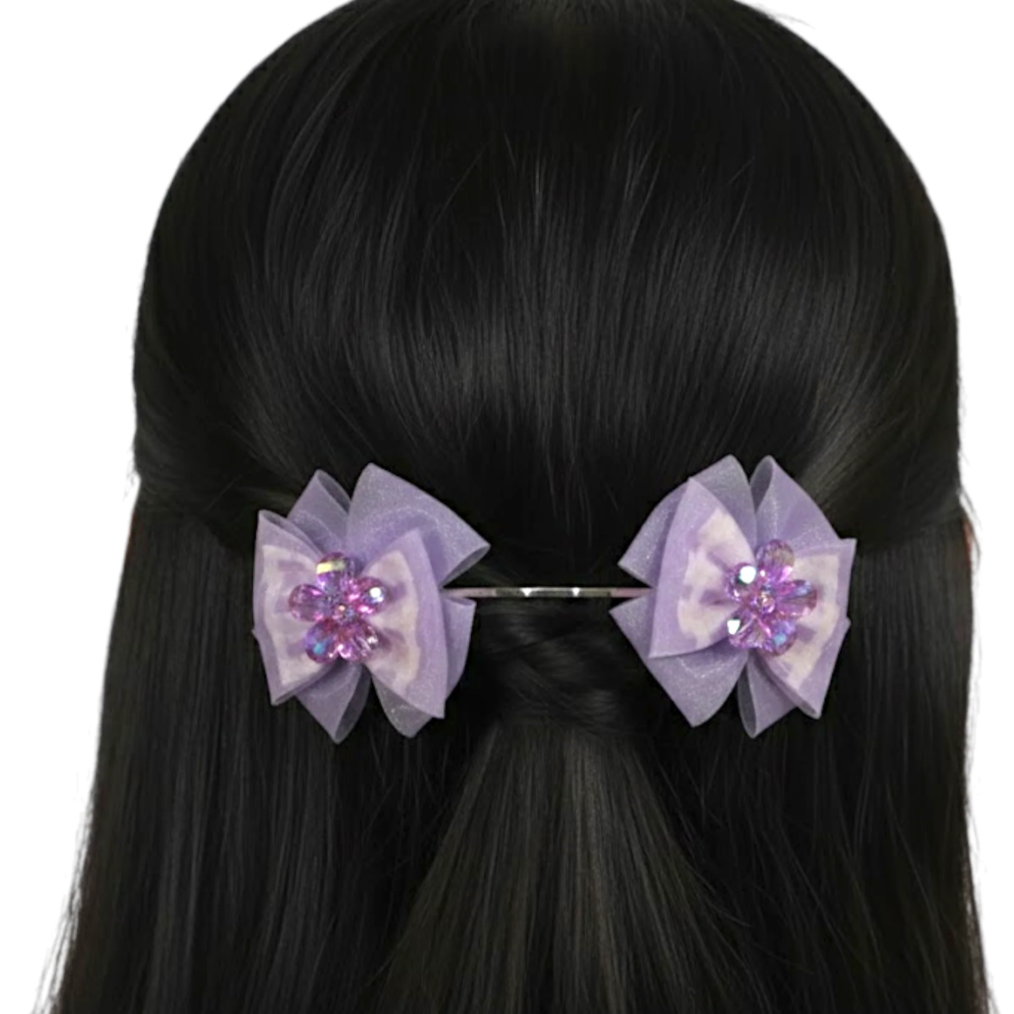 kids hair pins bow 2pc - Image 2
