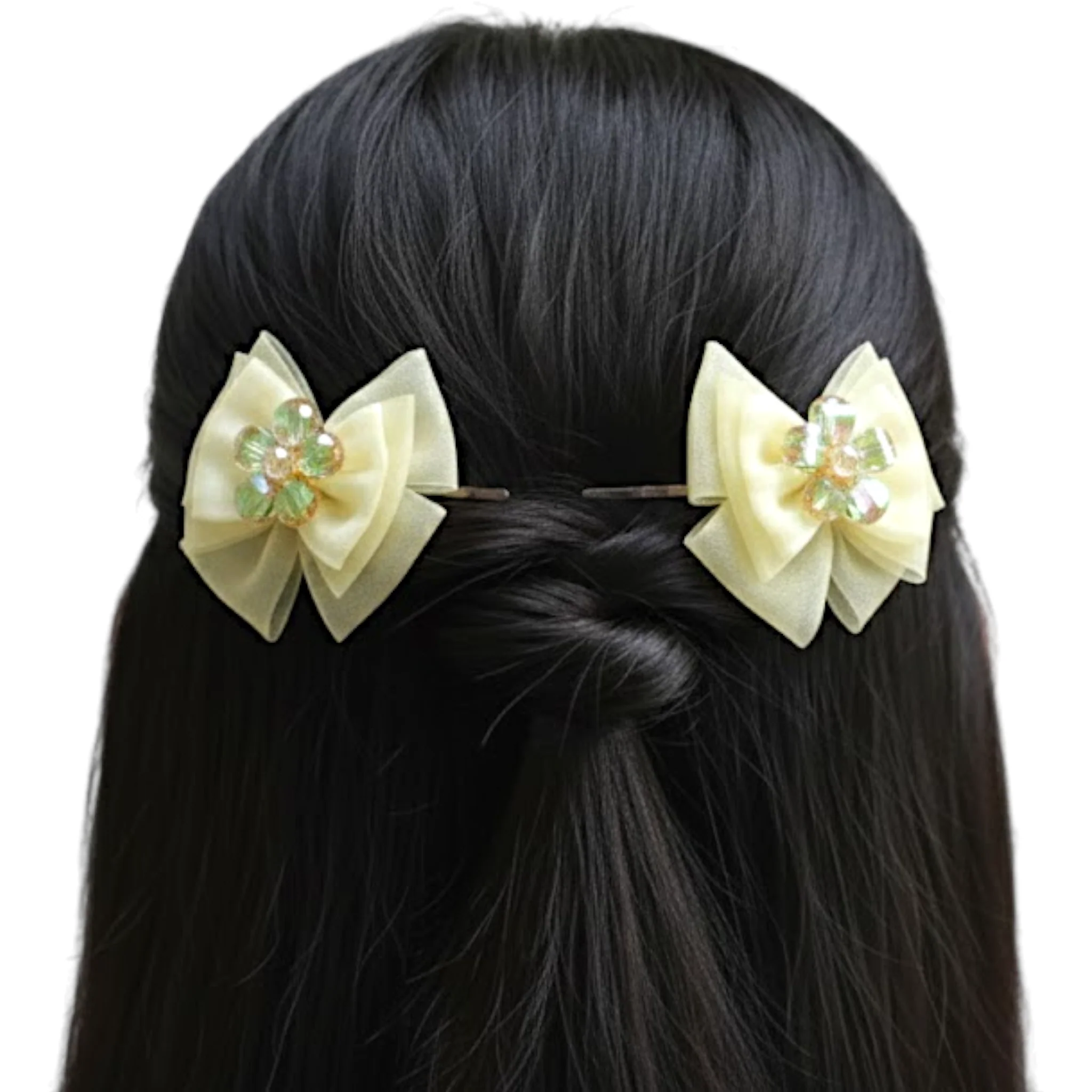 kids hair pins bow 2pc - Image 3
