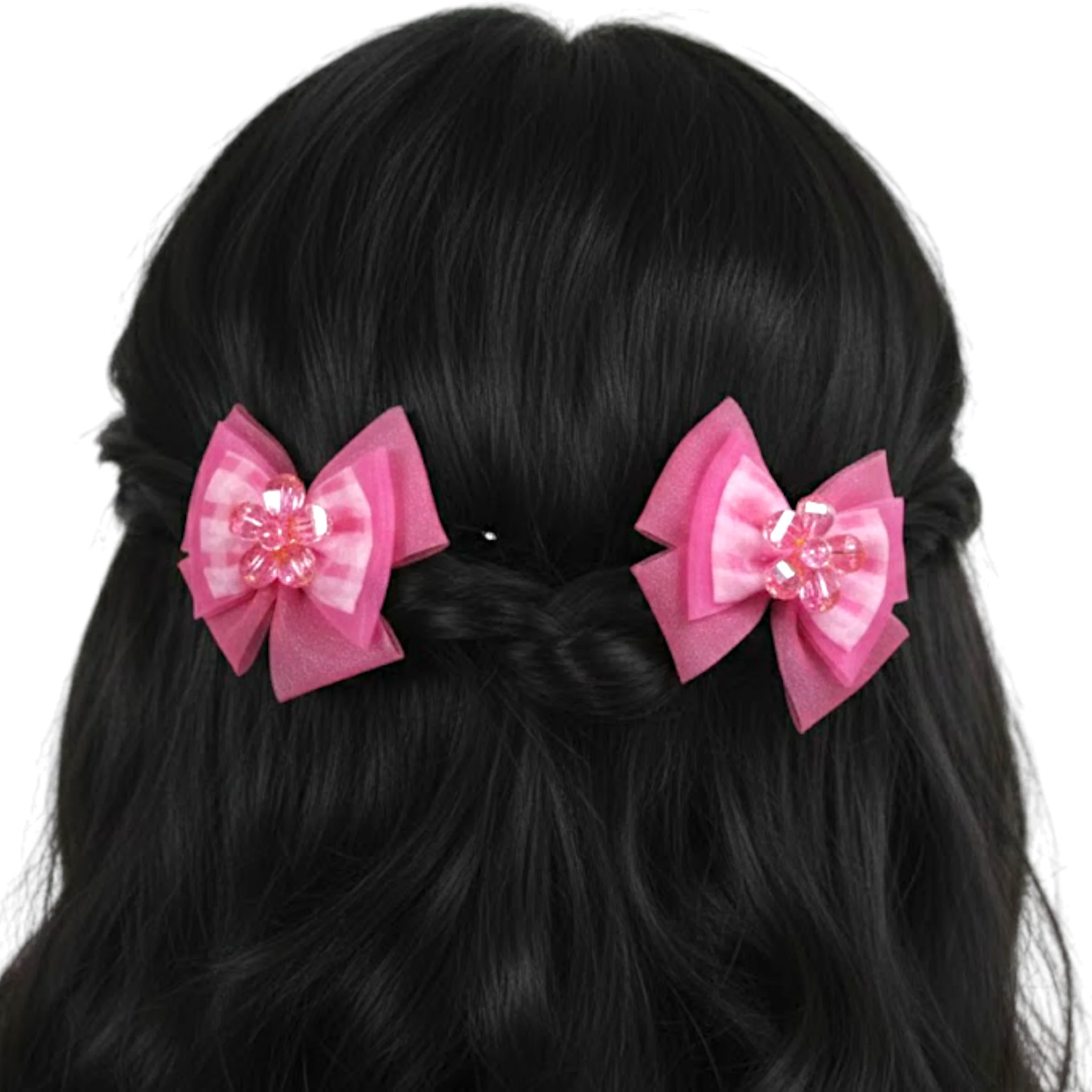 kids hair pins bow 2pc - Image 4