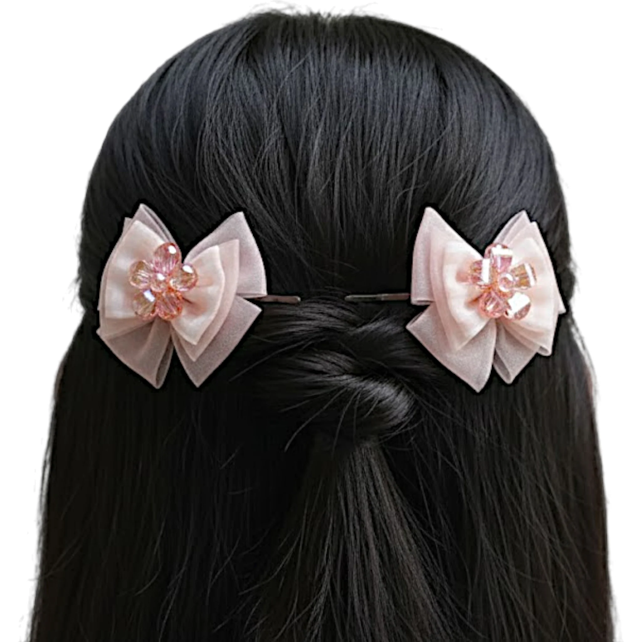 kids hair pins bow 2pc - Image 5
