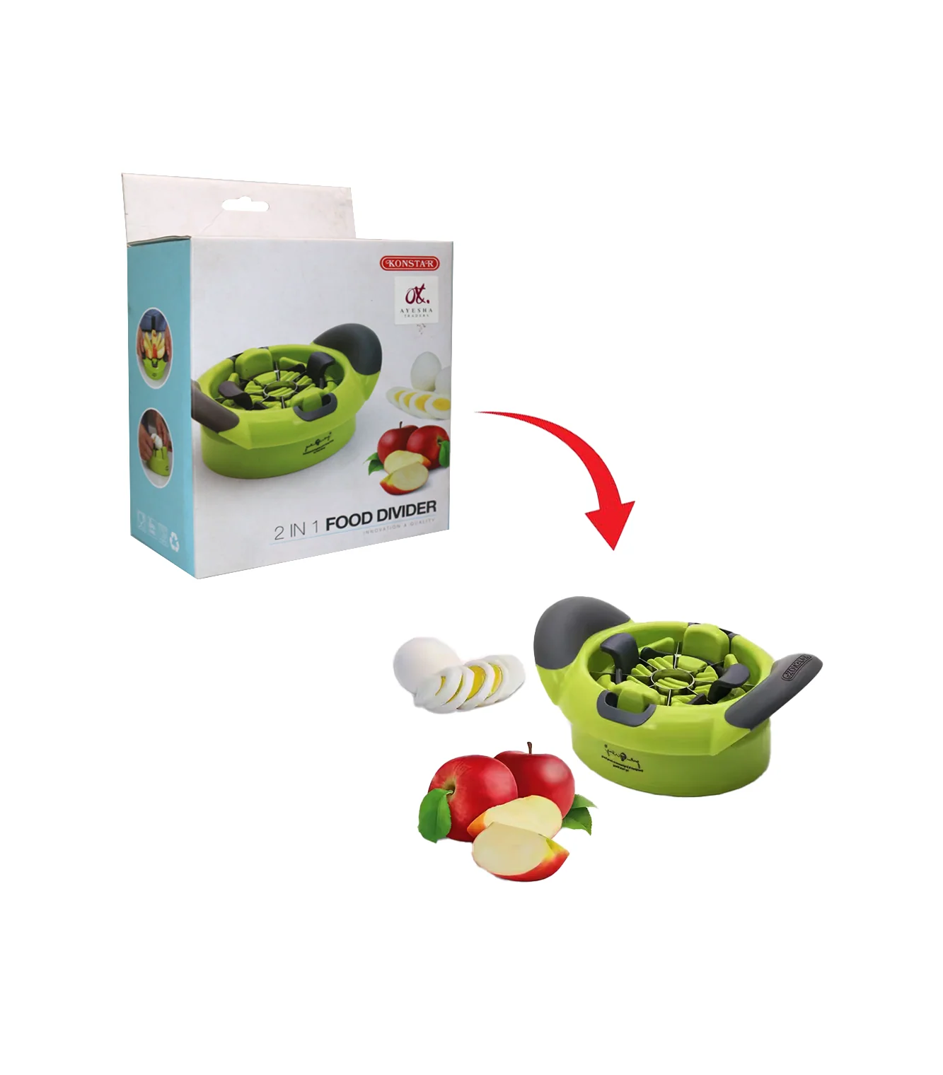 konstar apple slicer 2in1 china ks0196z - Image 2